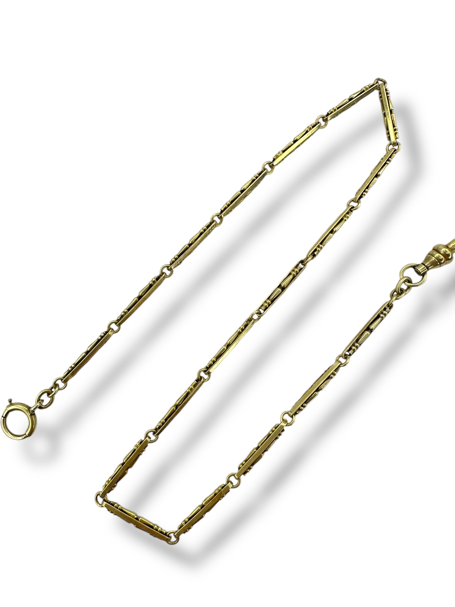 14k Chair Leg Link Watch Chain