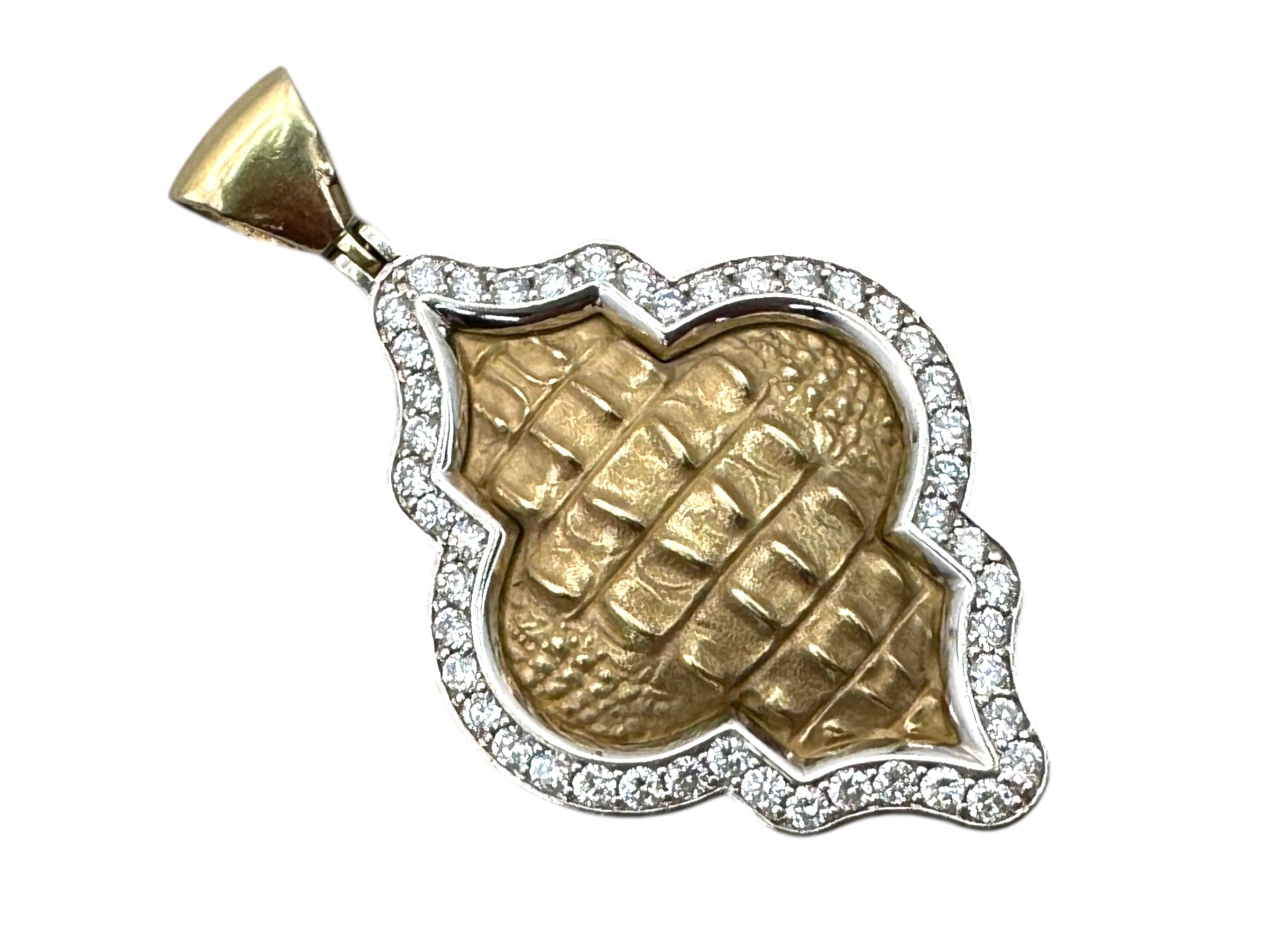 14k Diamond Gator Marrakesh Pendant by Everett Wiethorn
