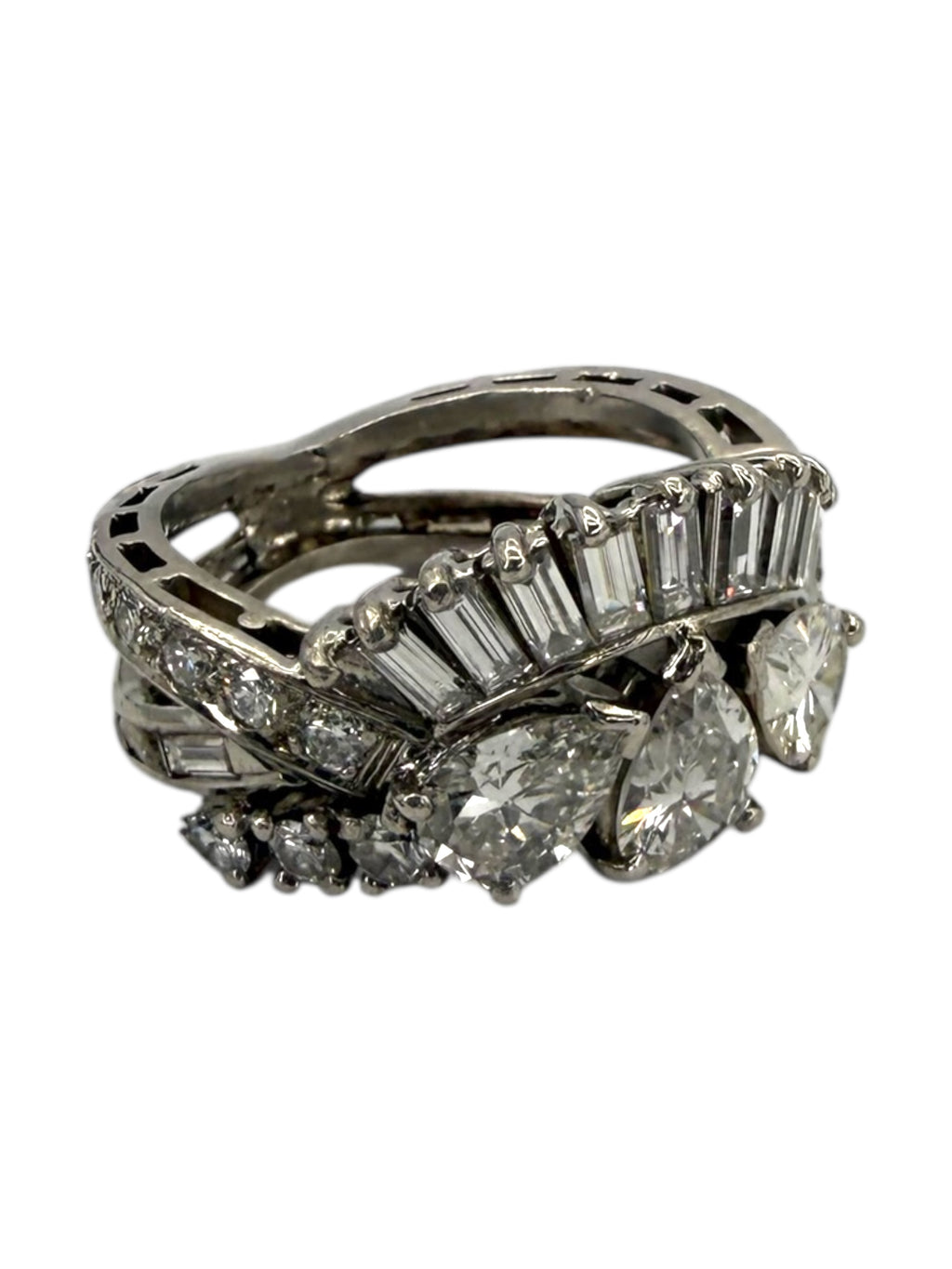 Platinum Diamond Princess Ring