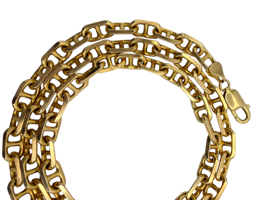 14k Chunky Anchor Link Chain Necklace