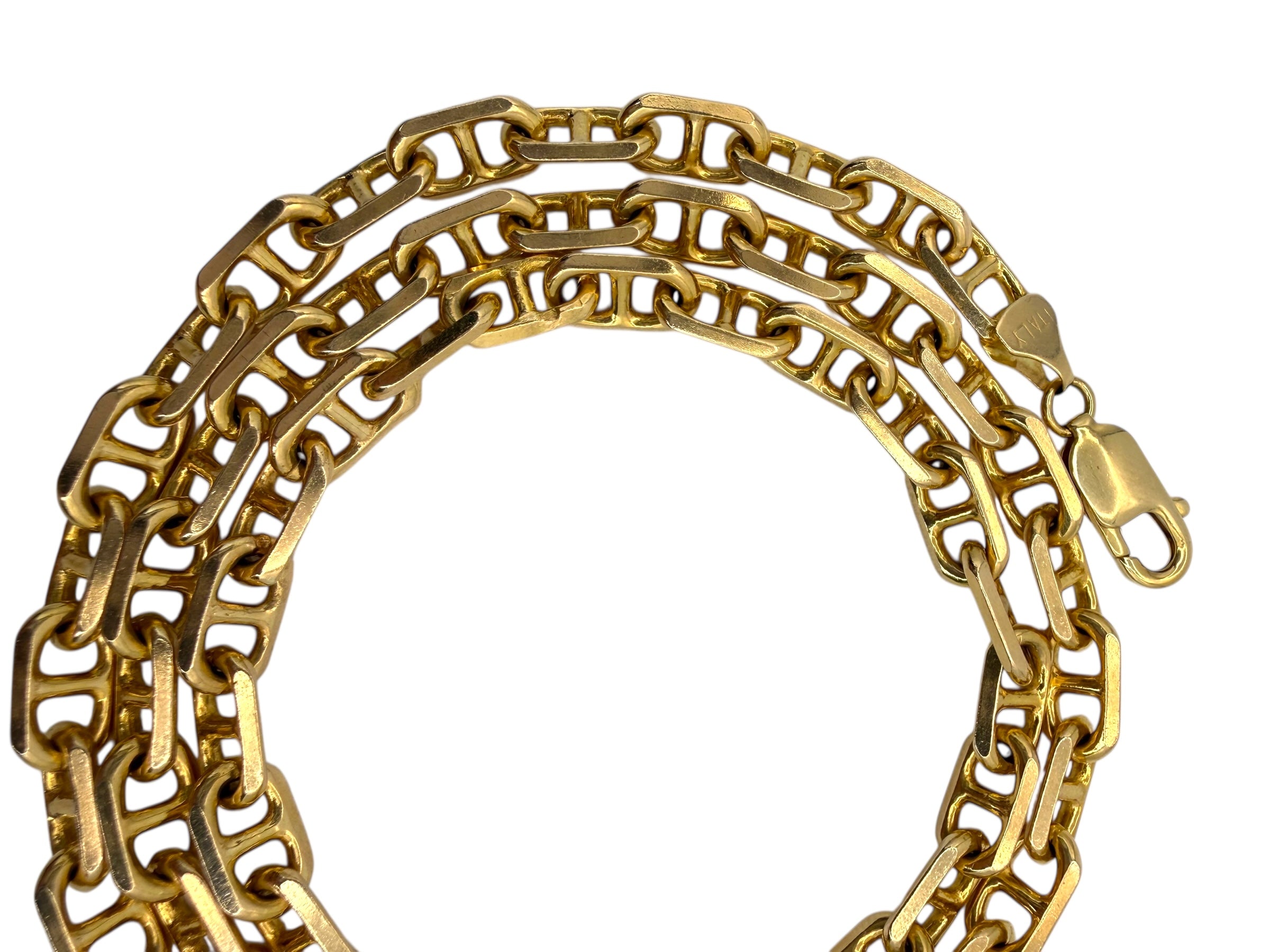 14k Chunky Anchor Link Chain Necklace
