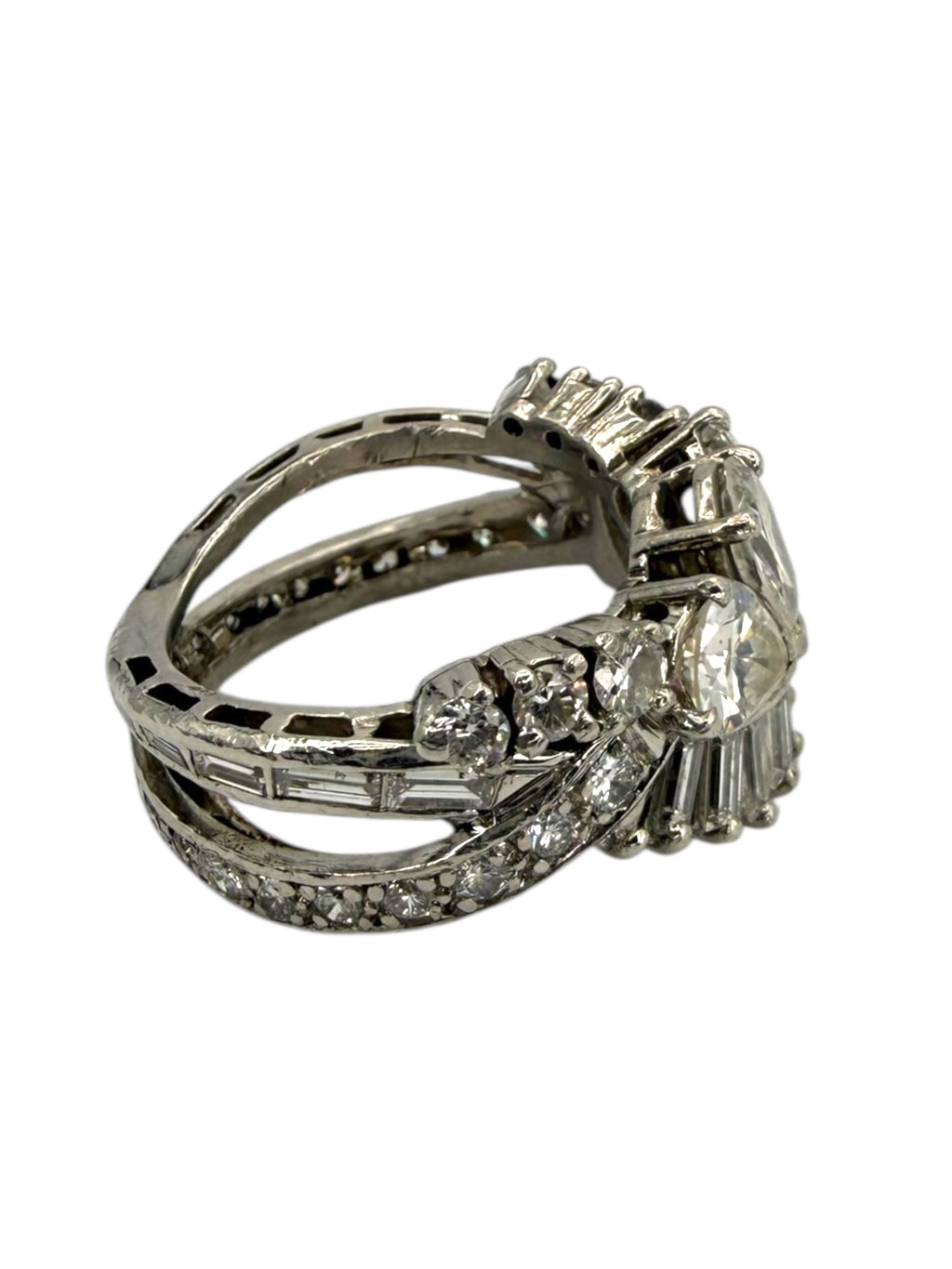 Platinum Diamond Princess Ring
