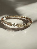 18k Aquamarine Diamond Bangle Bracelet