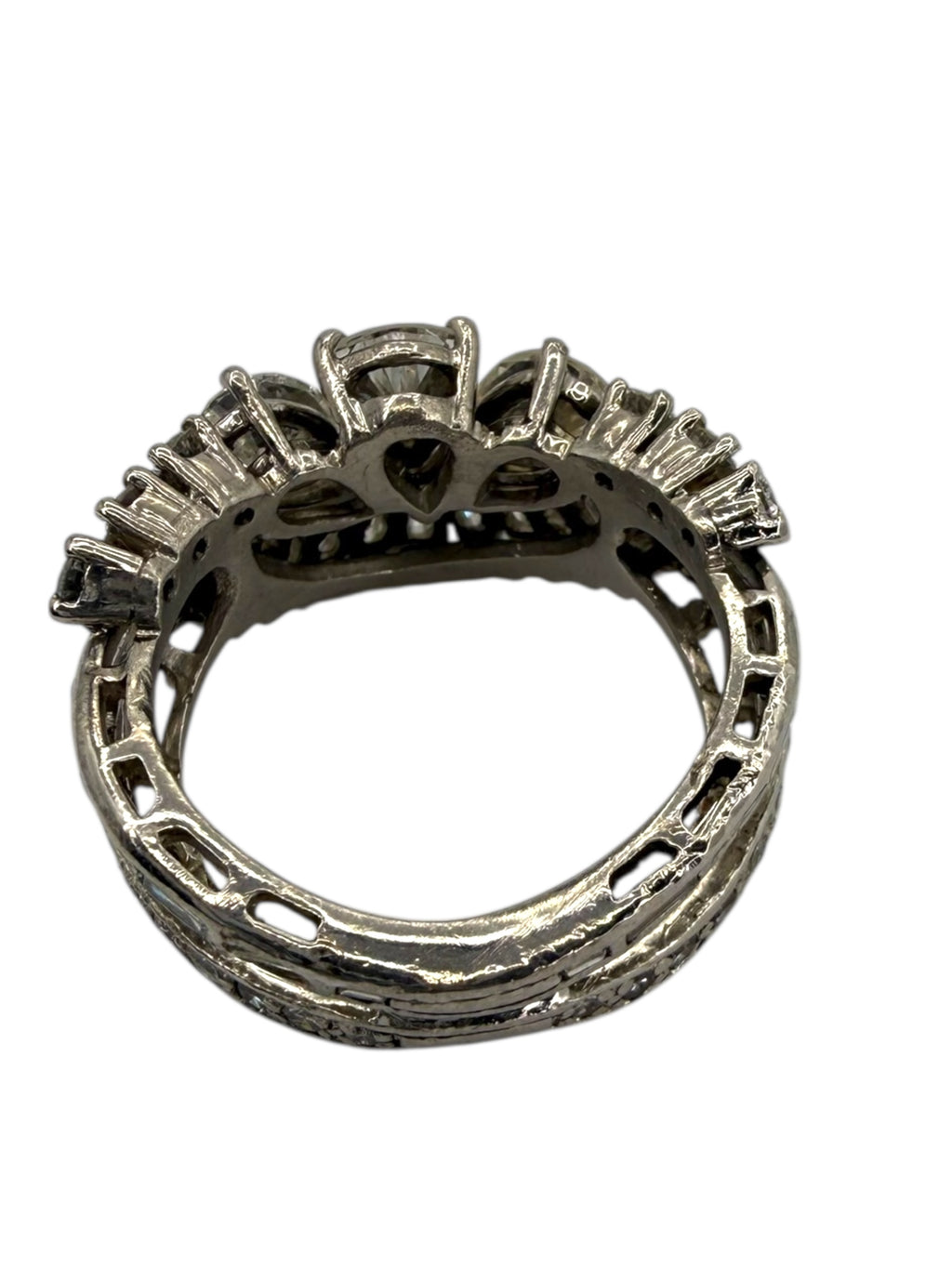 Platinum Diamond Princess Ring