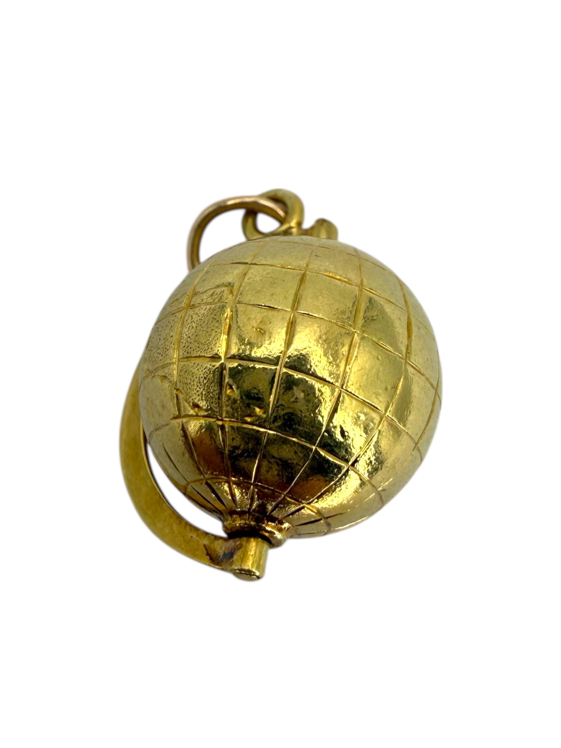 14k Globe Charm