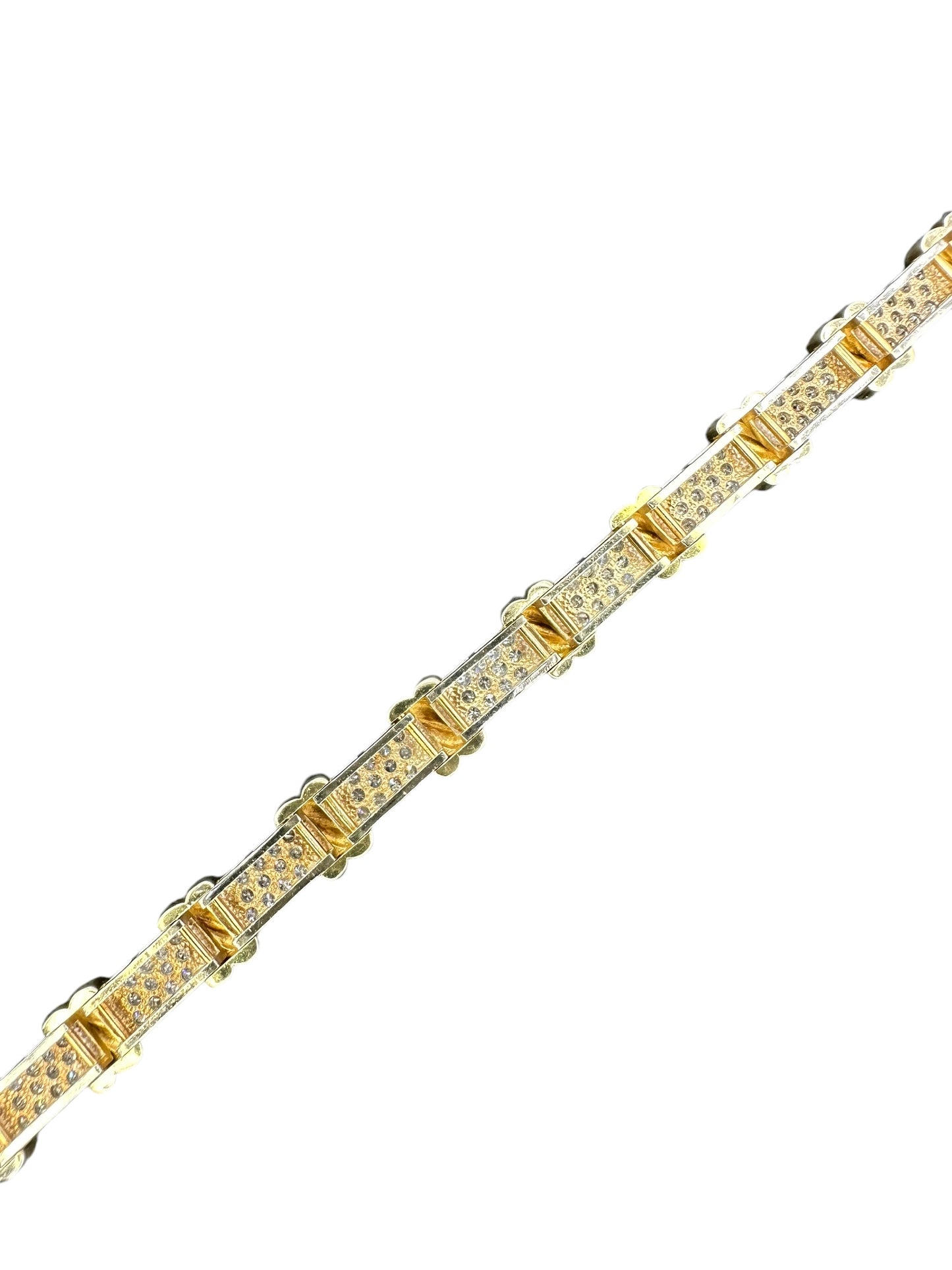 14k Two-Tone Diamond Knot Bracelet