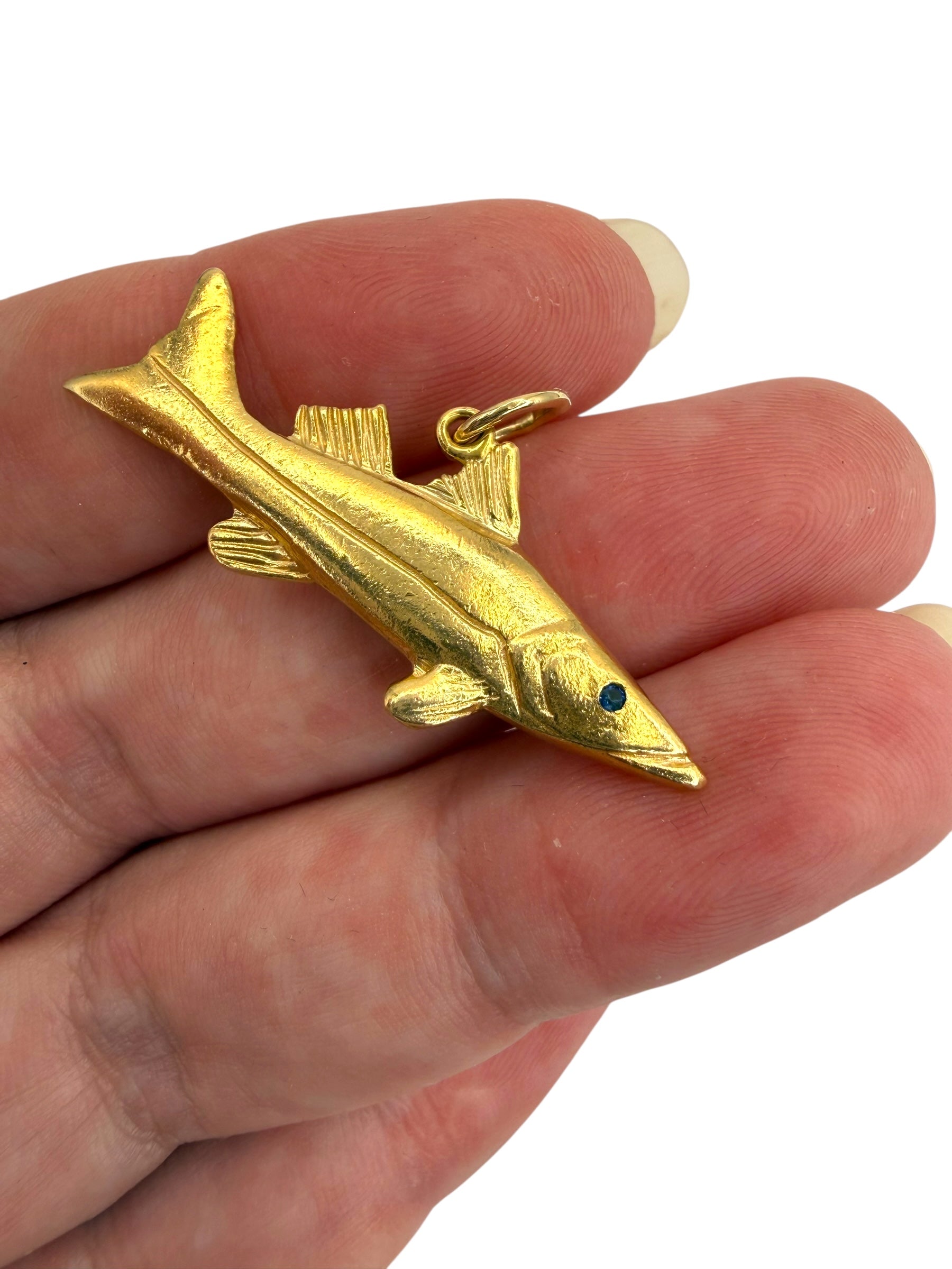14k Snook Fish Pendant