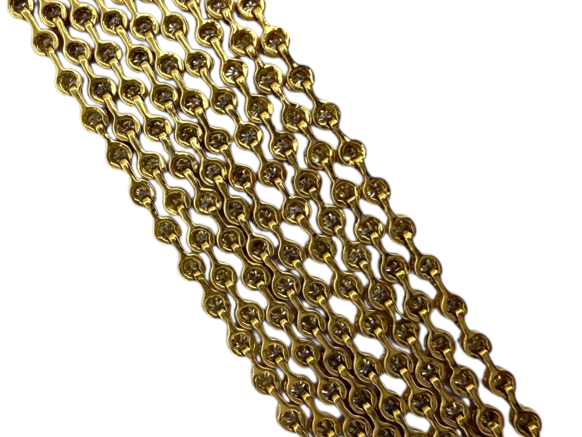 18k Multi-Strand Diamond Bracelet