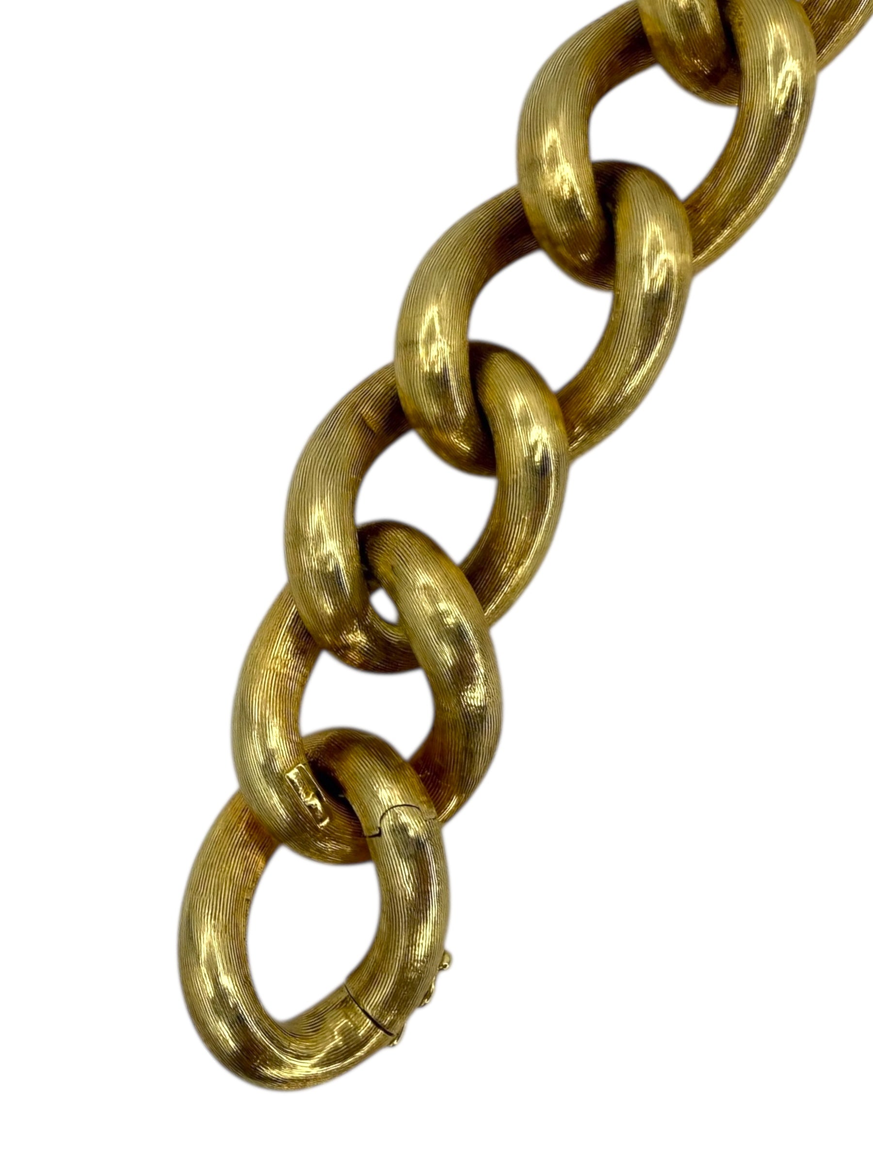 14k Chunky Puffed Curb Bracelet