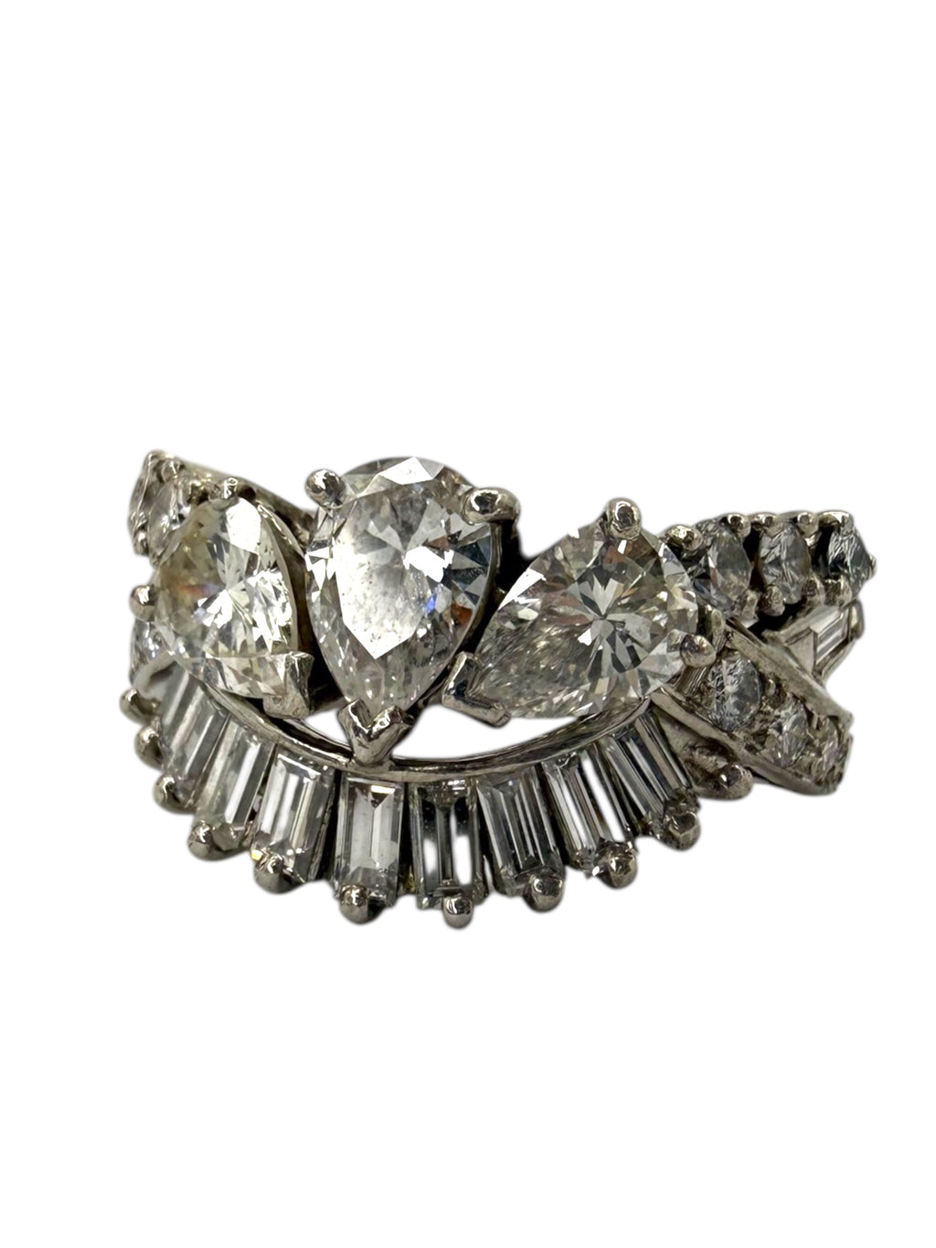 Platinum Diamond Princess Ring