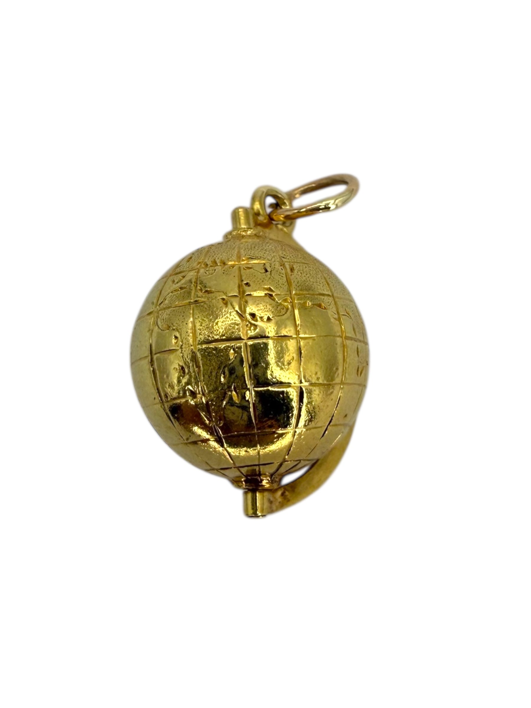 14k Globe Charm