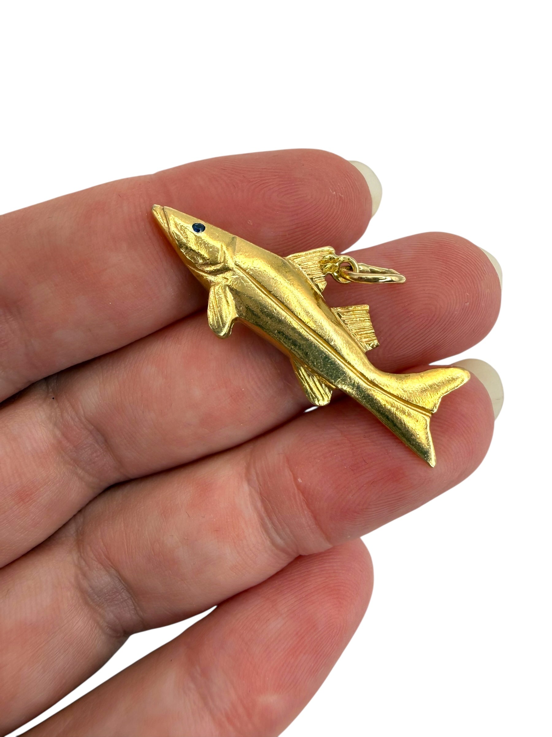 14k Snook Fish Pendant