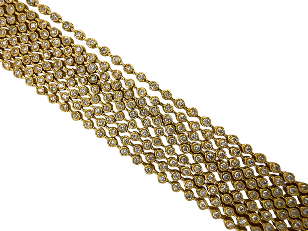 18k Multi-Strand Diamond Bracelet