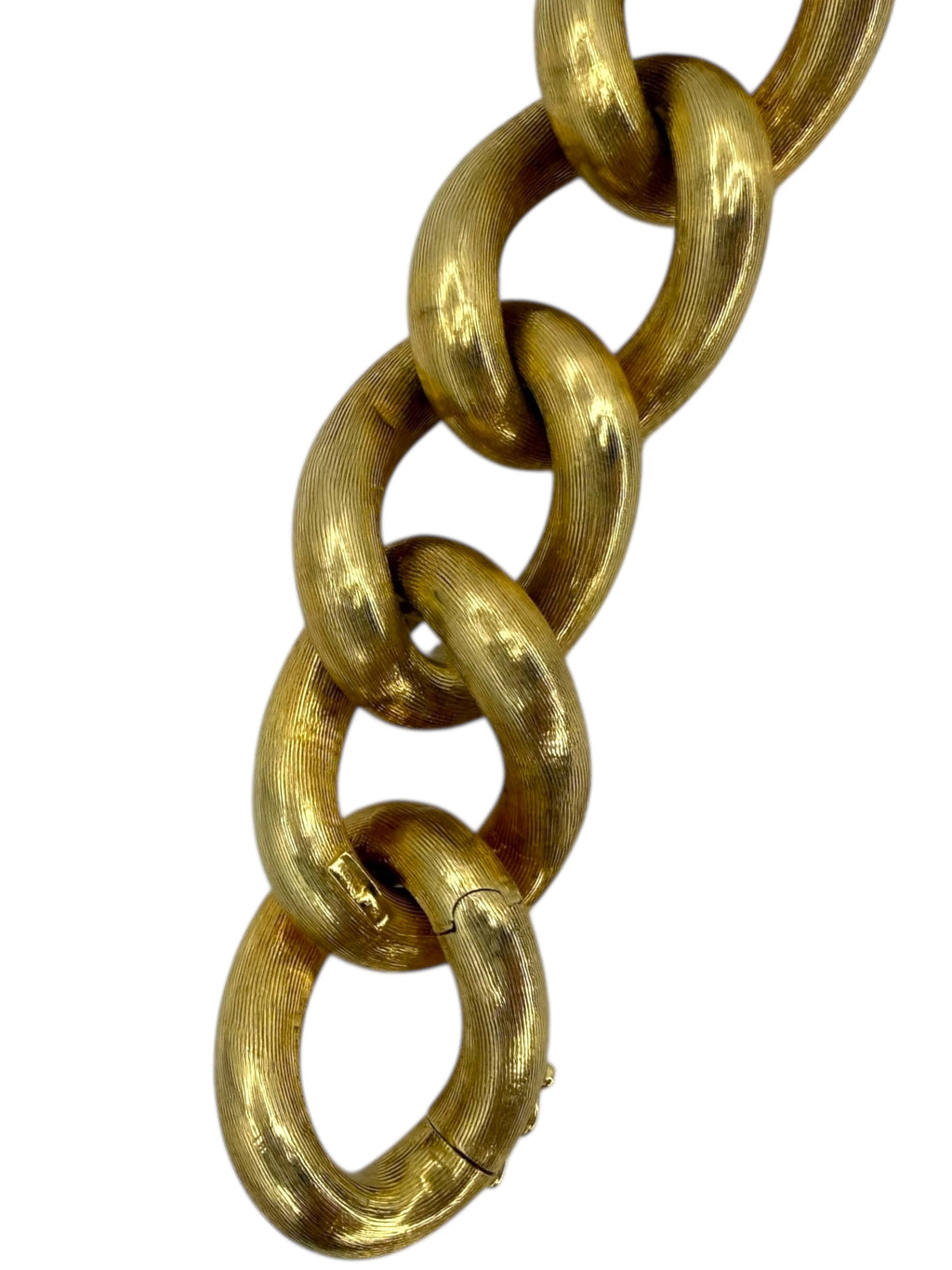 14k Chunky Puffed Curb Bracelet