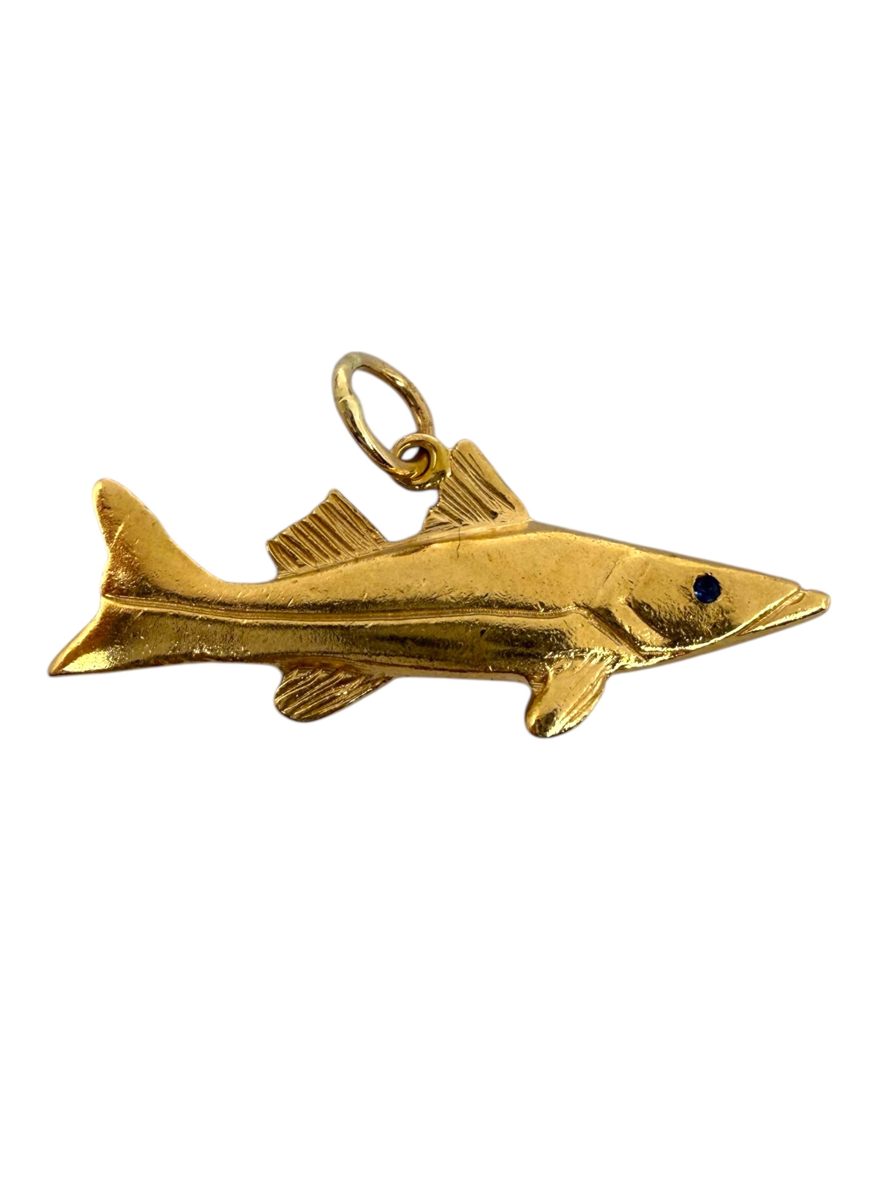 14k Snook Fish Pendant