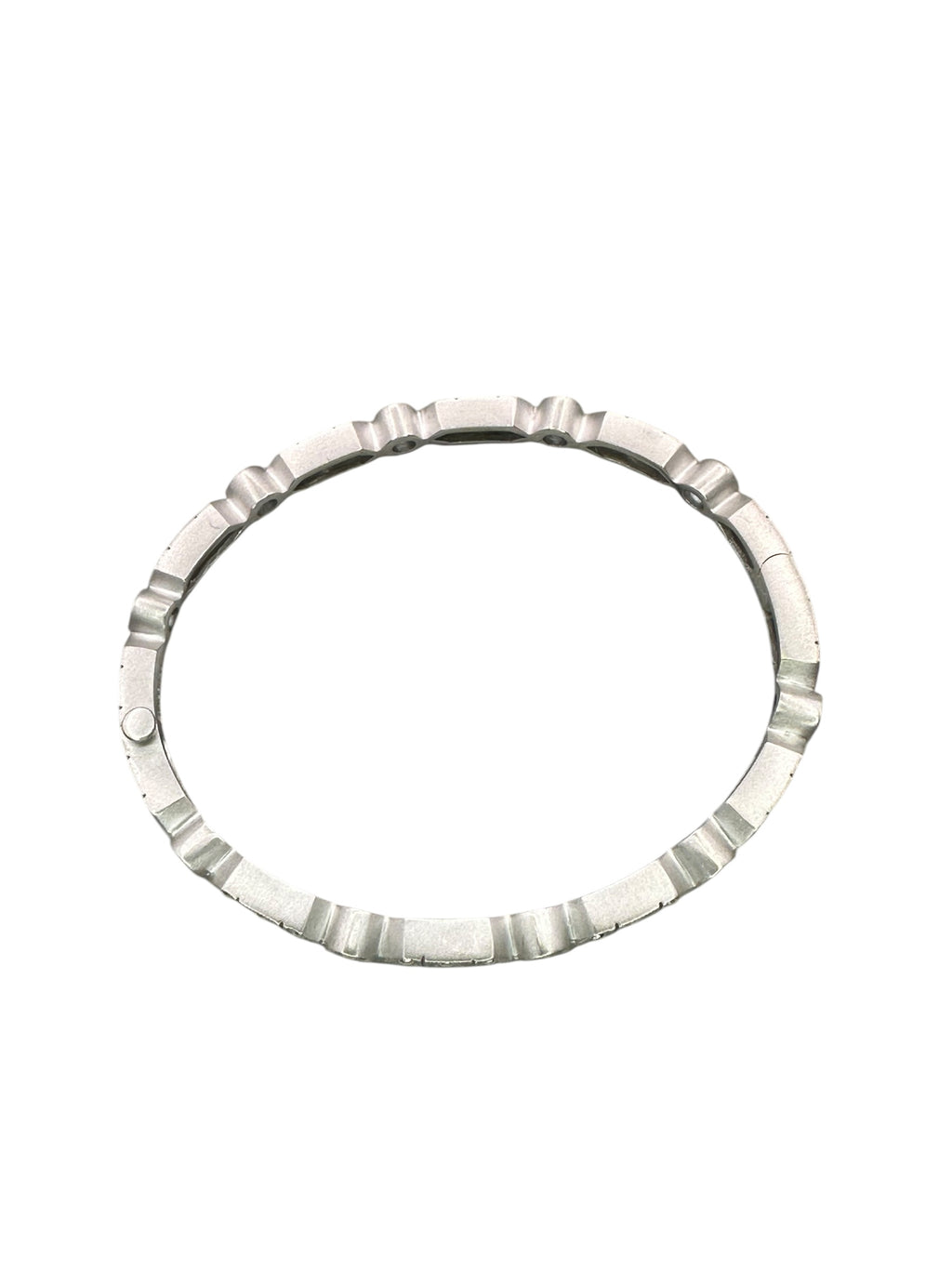 18k Aquamarine Diamond Bangle Bracelet
