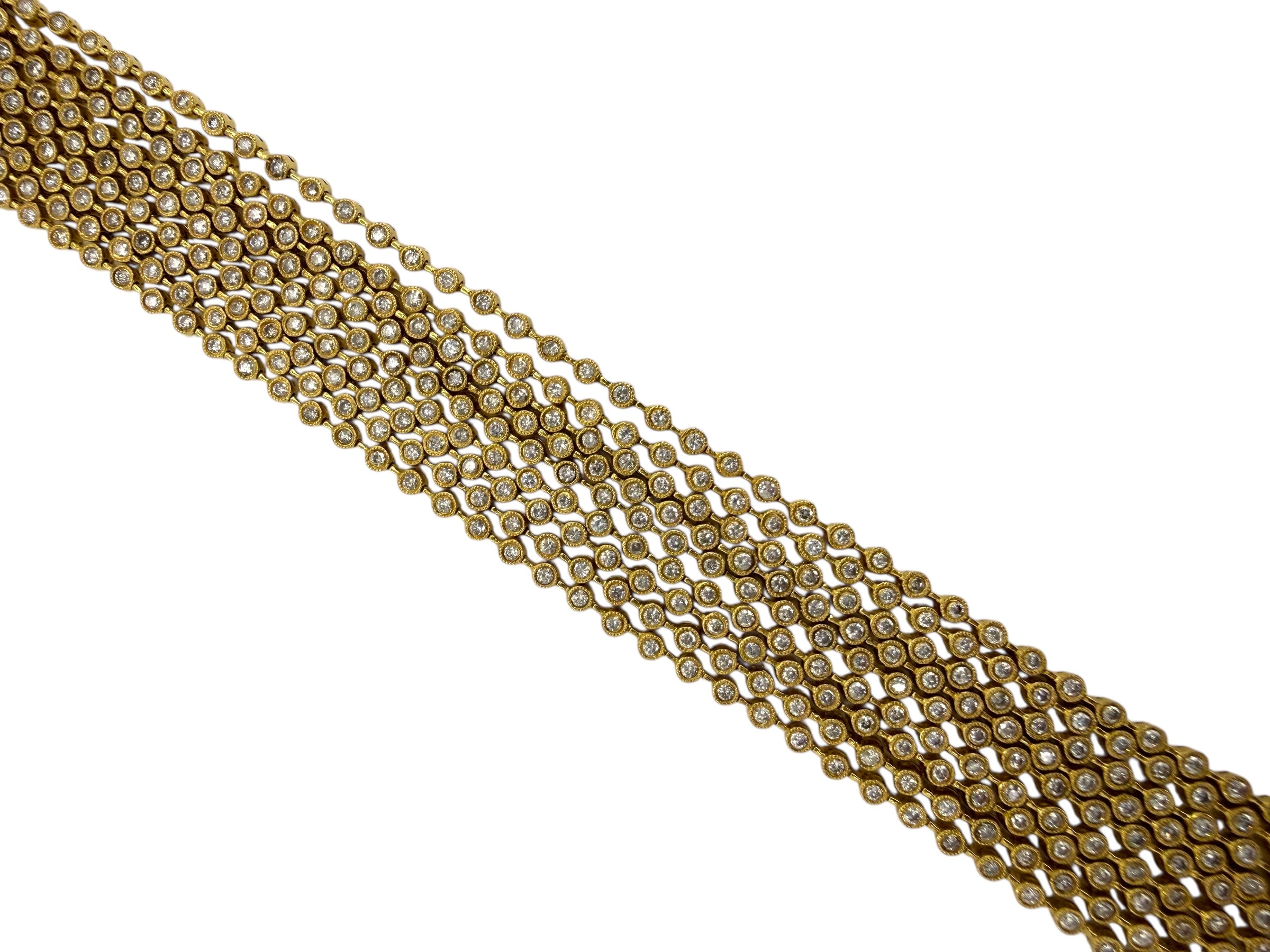 18k Multi-Strand Diamond Bracelet