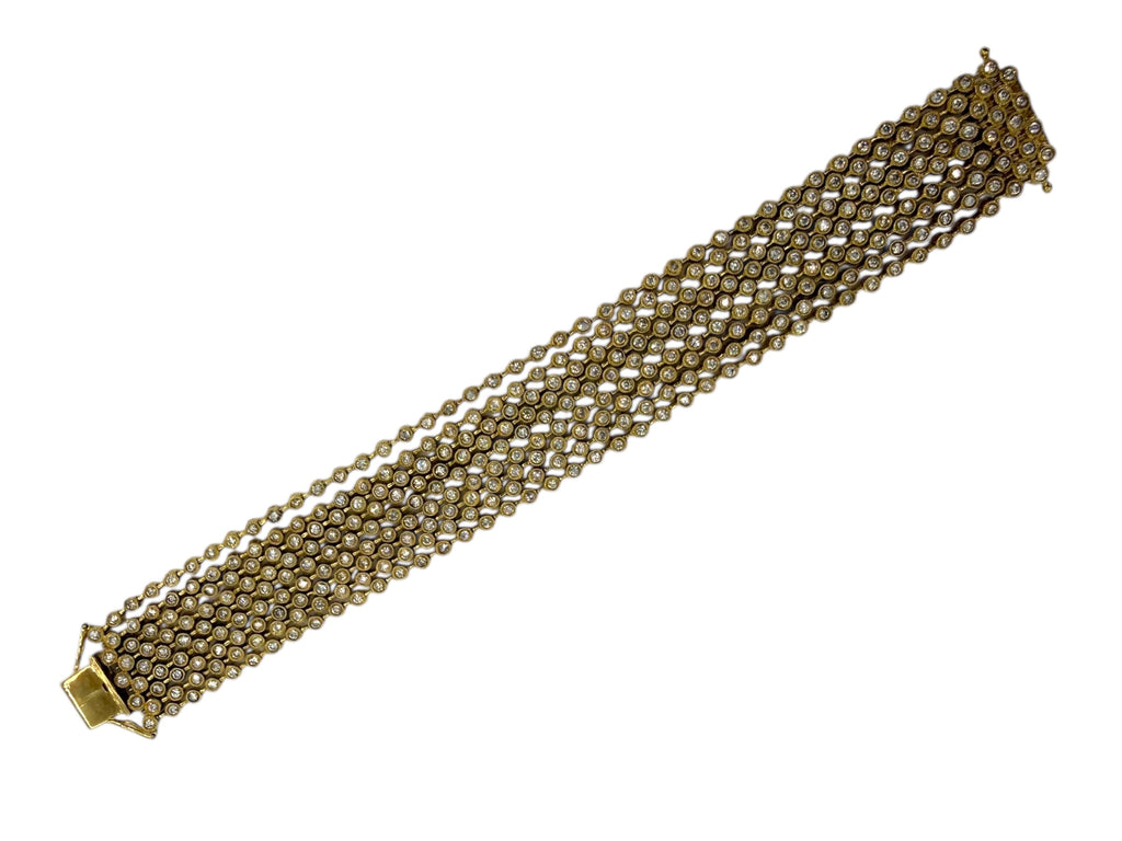 18k Multi-Strand Diamond Bracelet