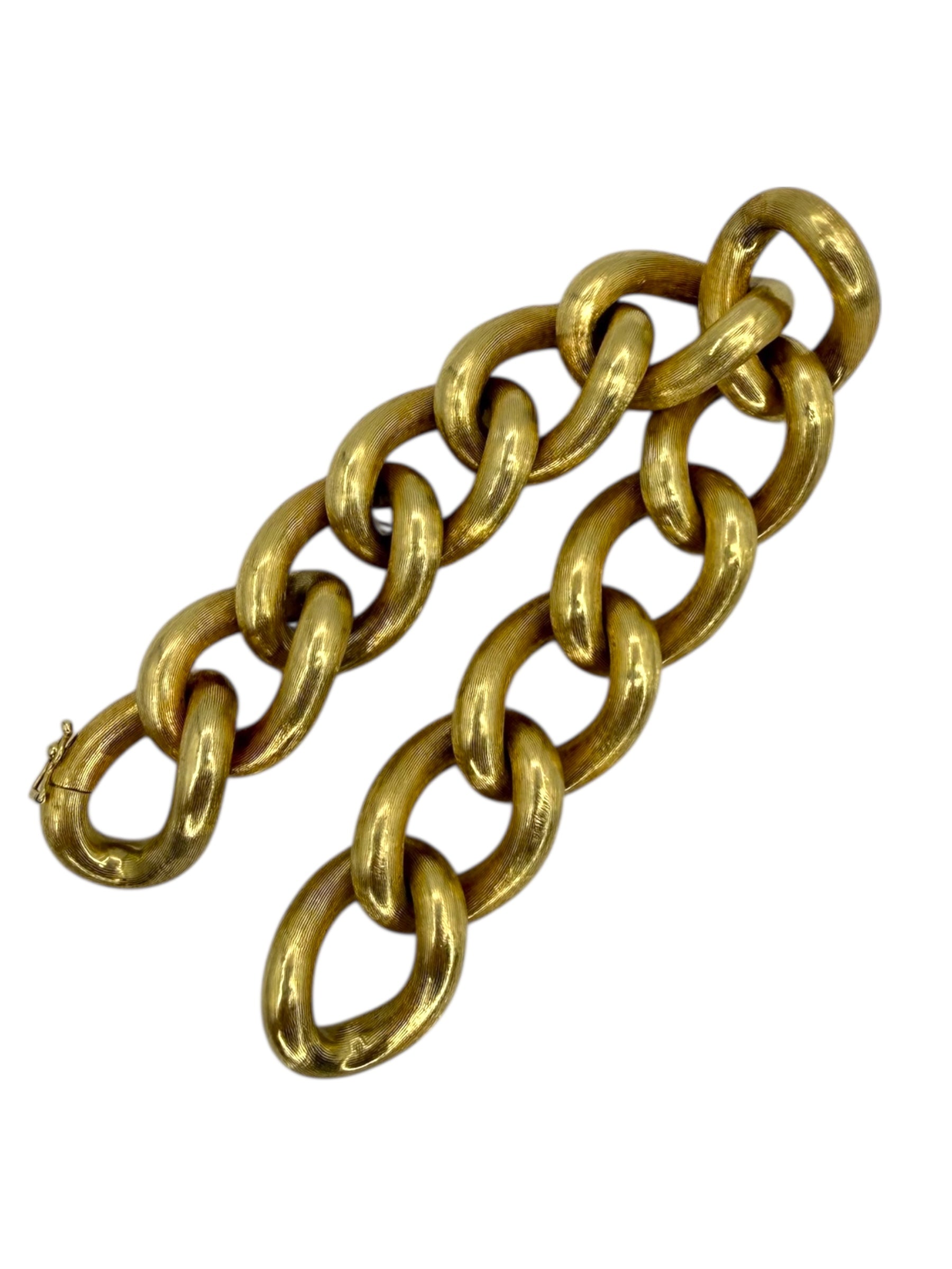 14k Chunky Puffed Curb Bracelet