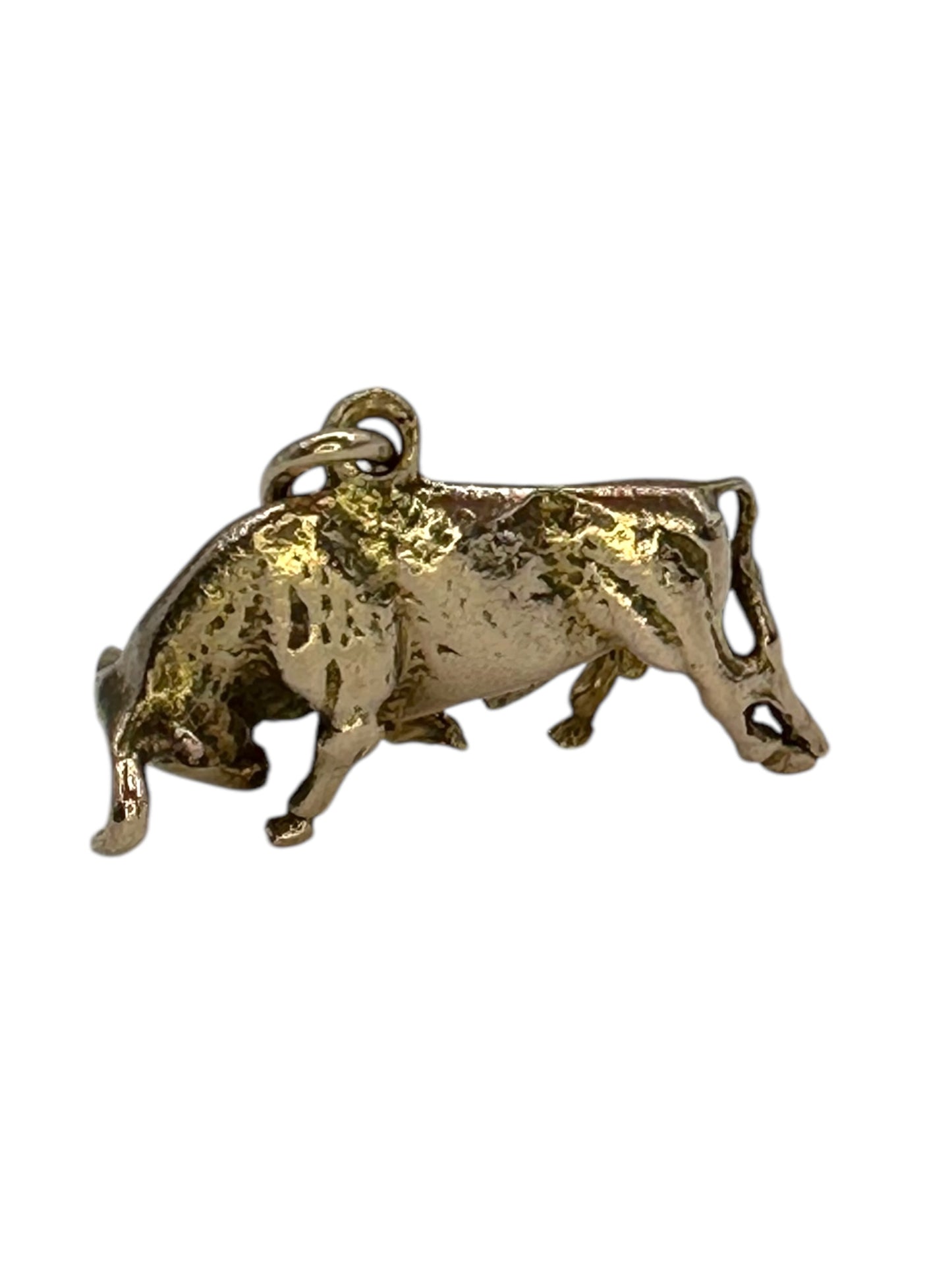 14k Bull Charm