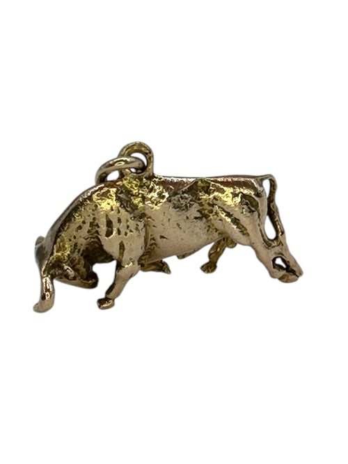 14k Bull Charm