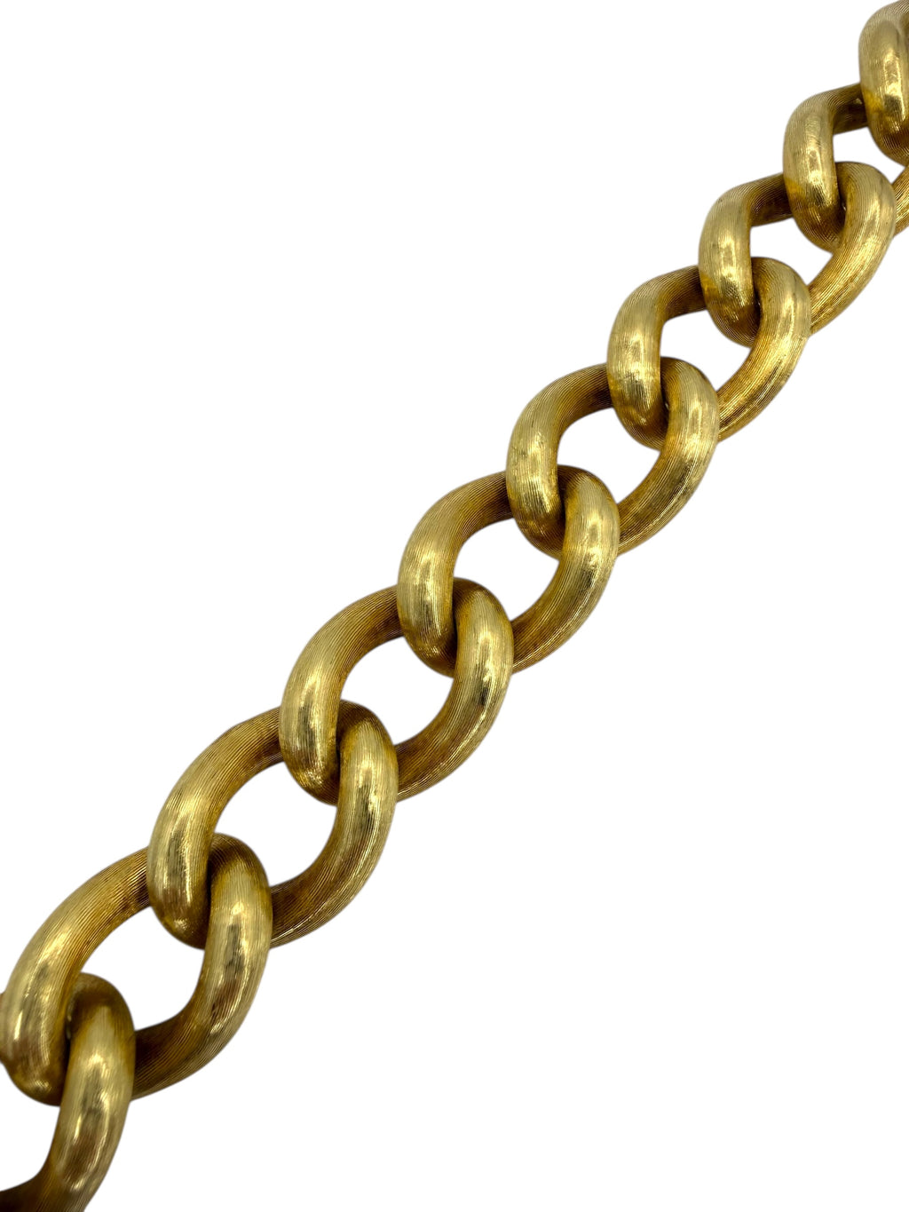 14k Chunky Puffed Curb Bracelet