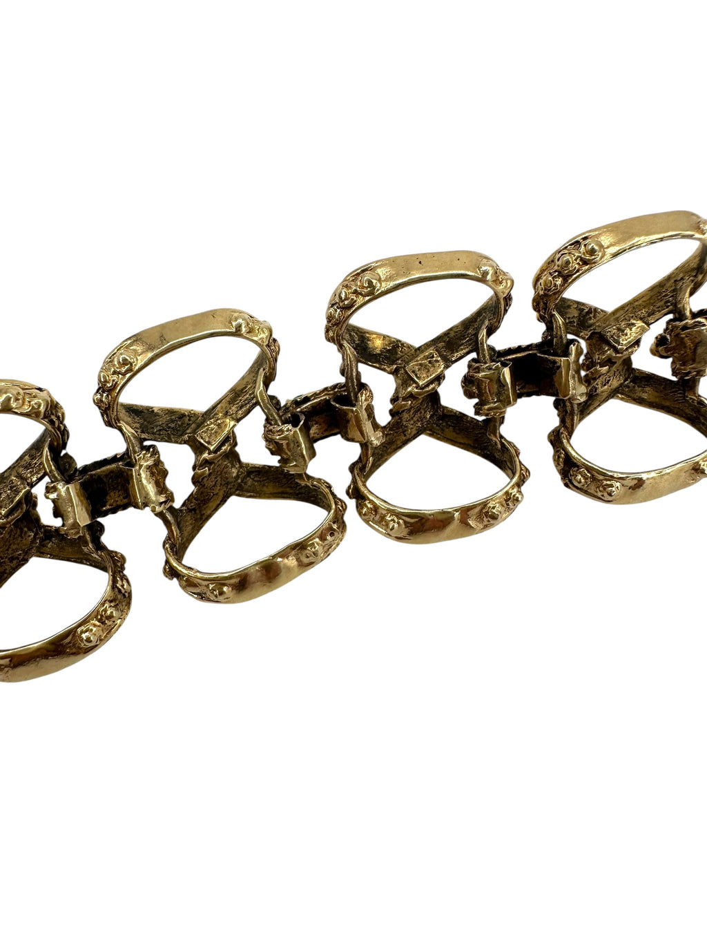 14k Turquoise Etruscan Revival Bracelet