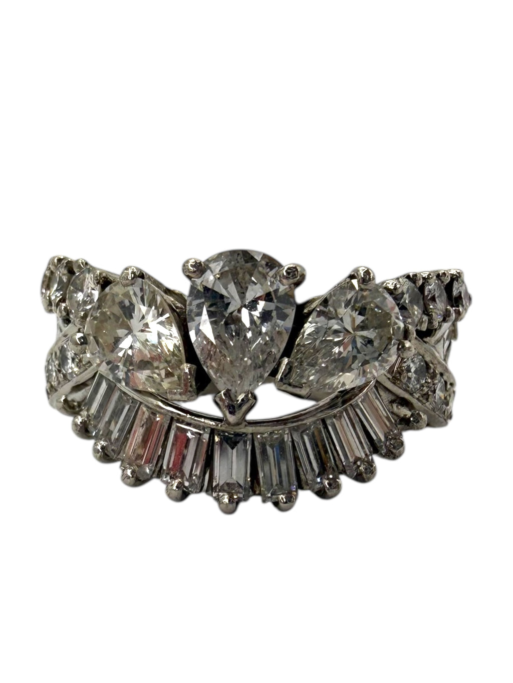 Platinum Diamond Princess Ring