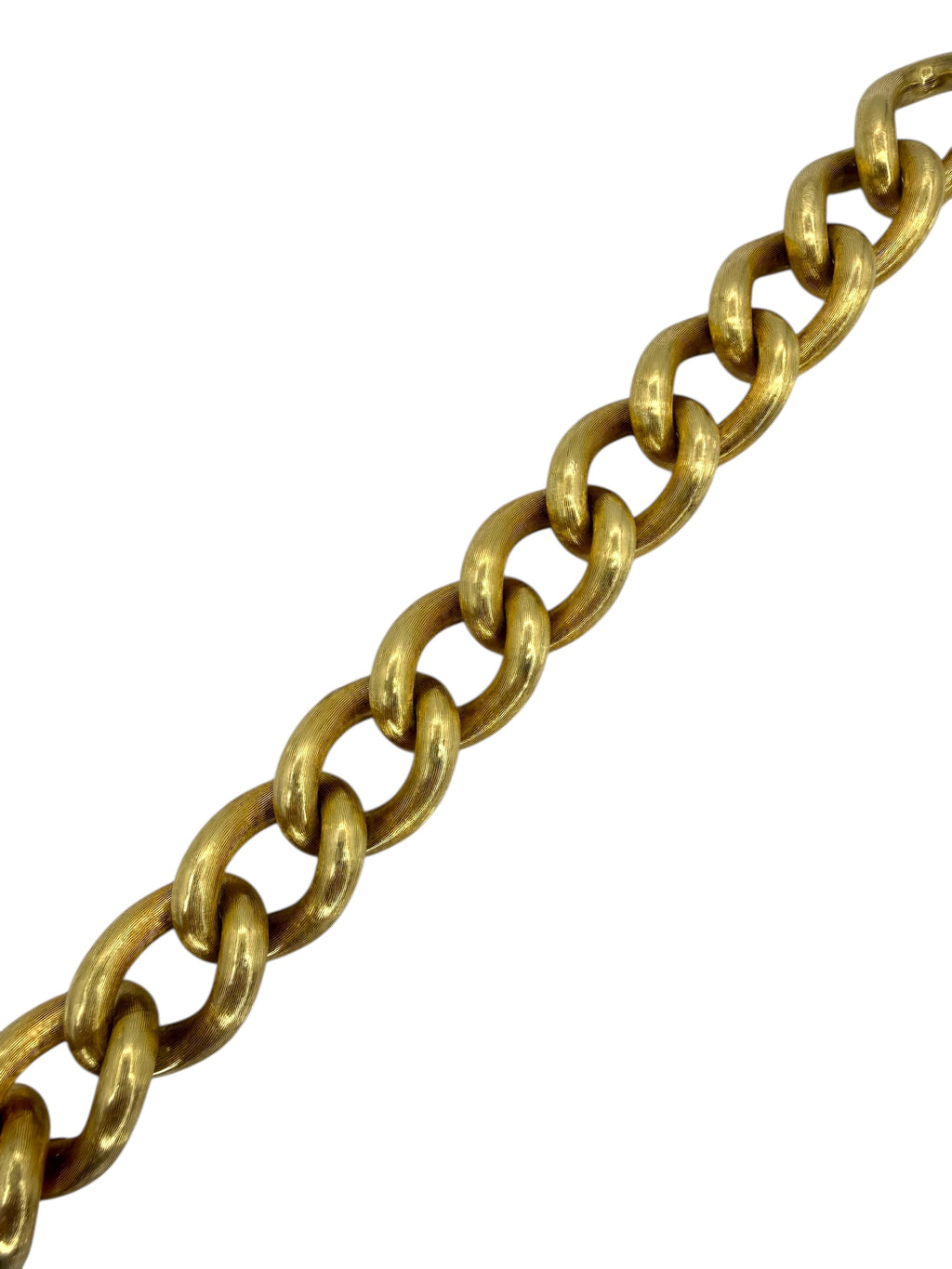 14k Chunky Puffed Curb Bracelet