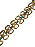14k Turquoise Etruscan Revival Bracelet