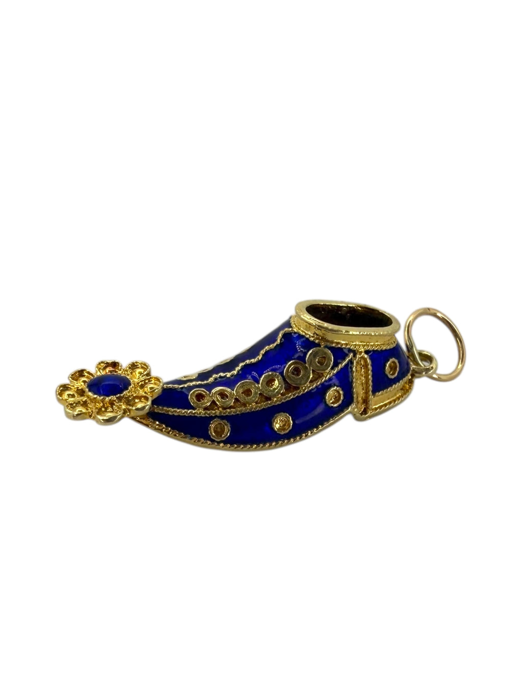 14k Enamel Shoe Charm