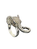 14k Diamond Elephant Ring