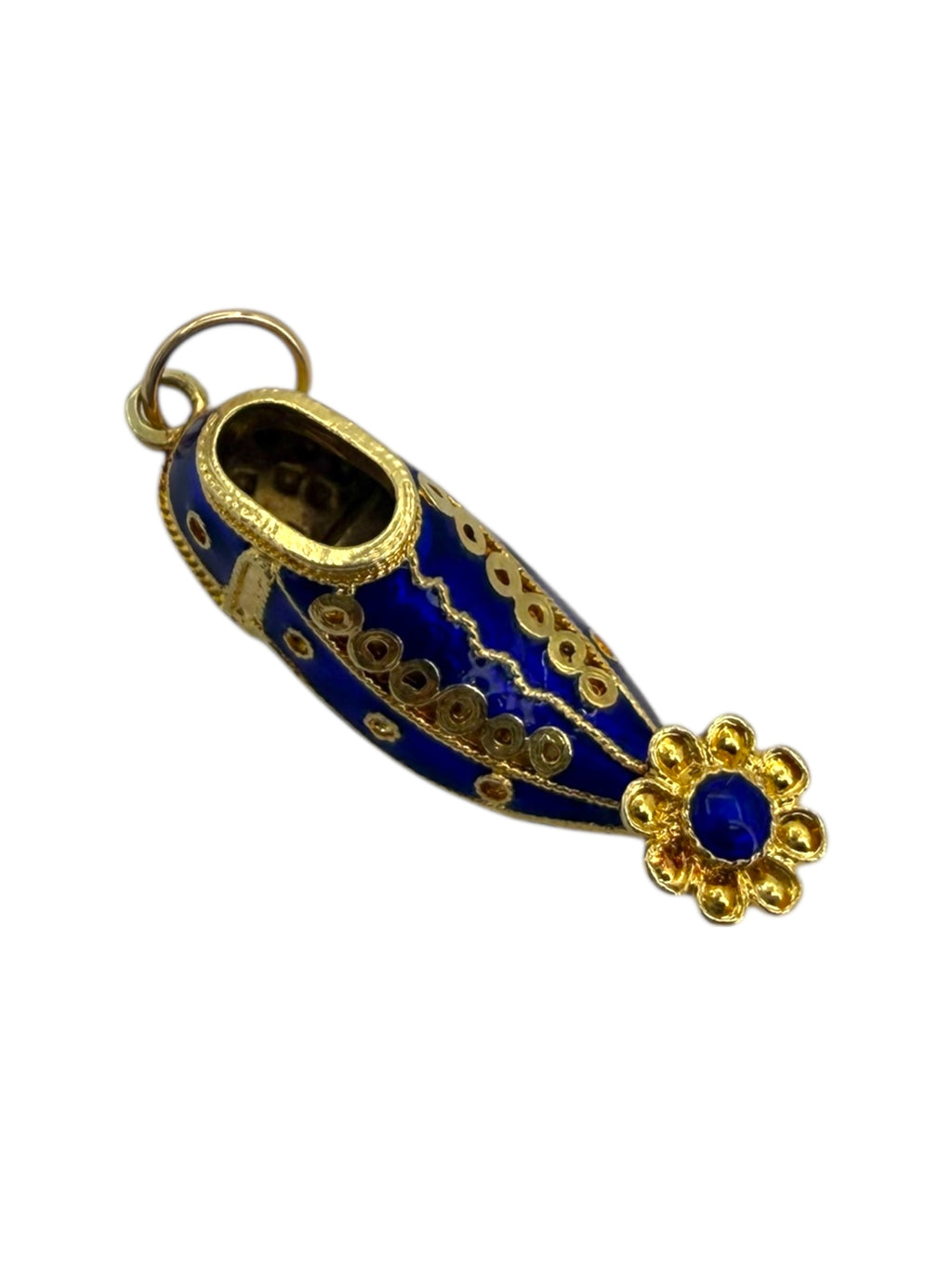 14k Enamel Shoe Charm