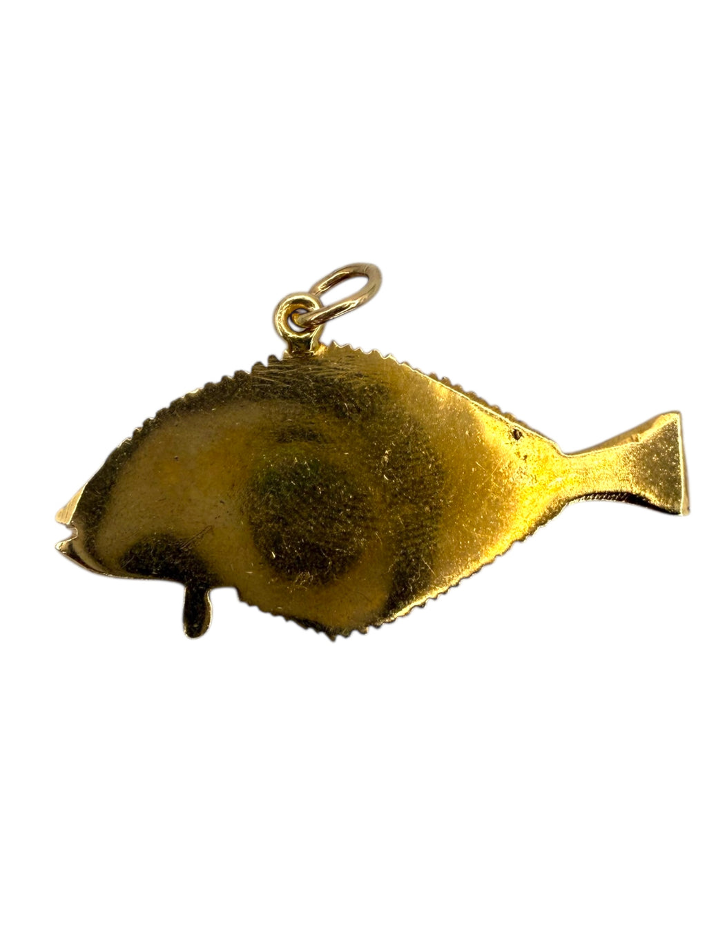 14k Flounder Fish Pendant