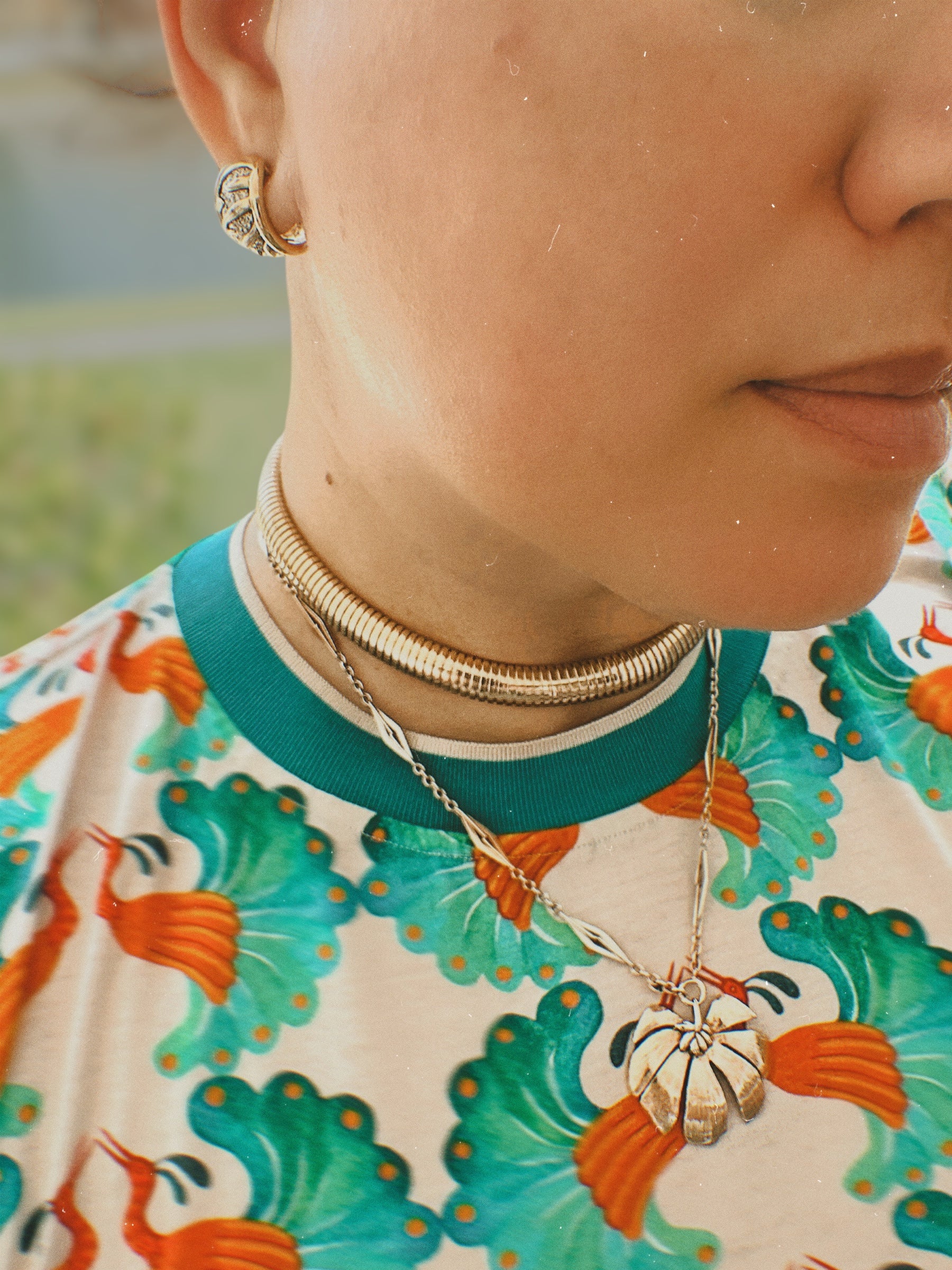 14k Tubogas Collar Necklace