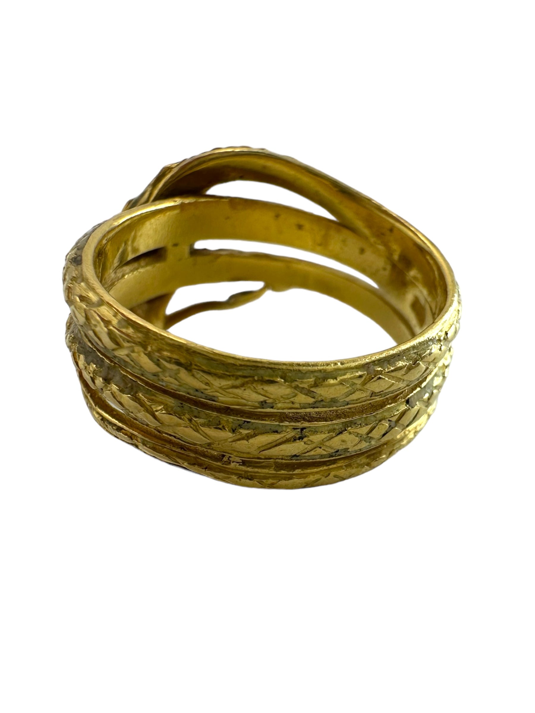 18k Snake Ring