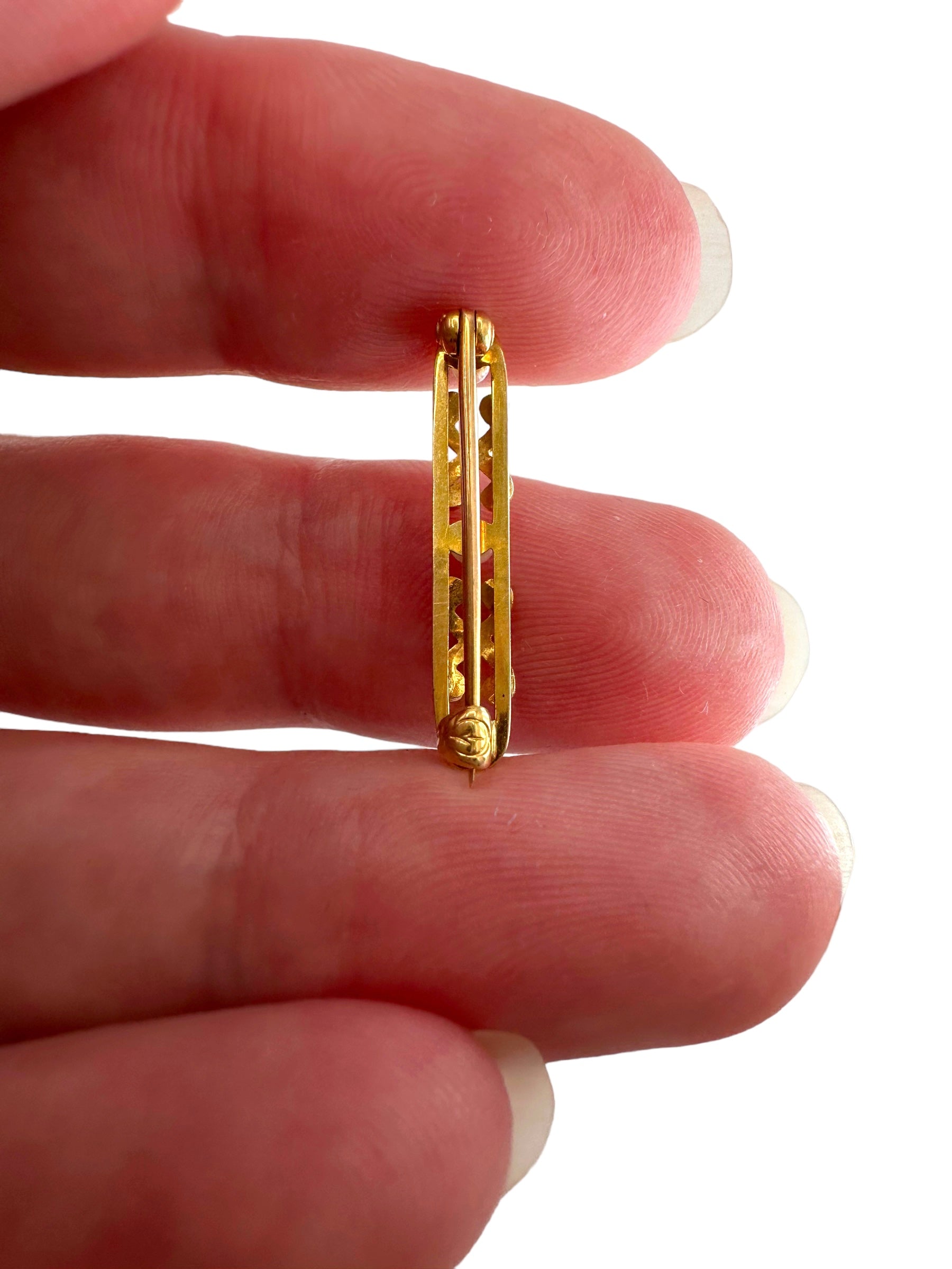 14k Pearl Lingerie Pin