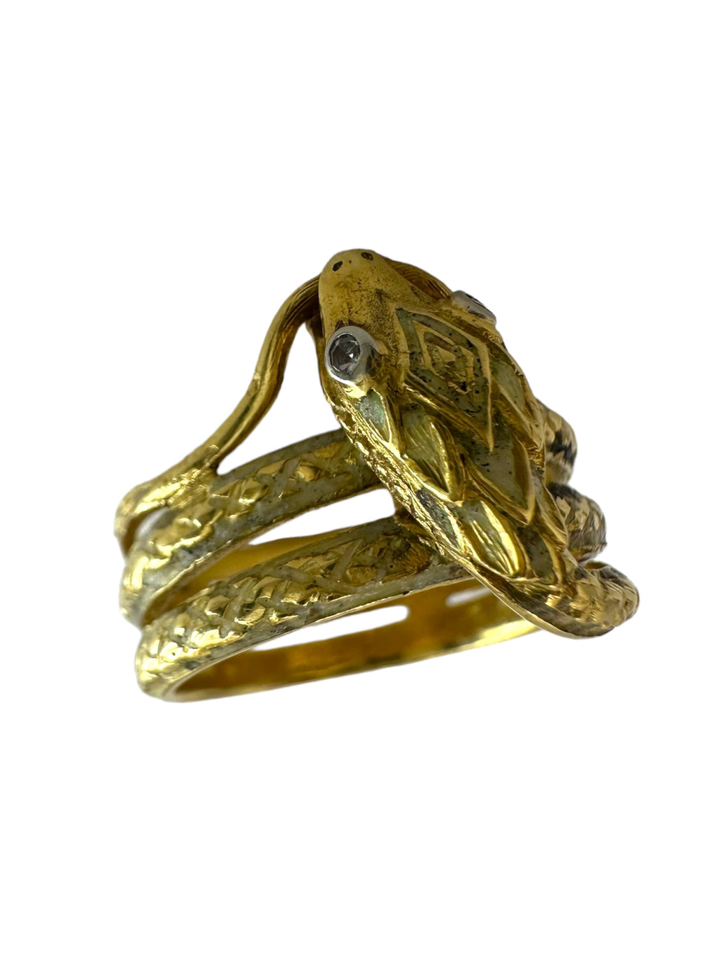 18k Snake Ring