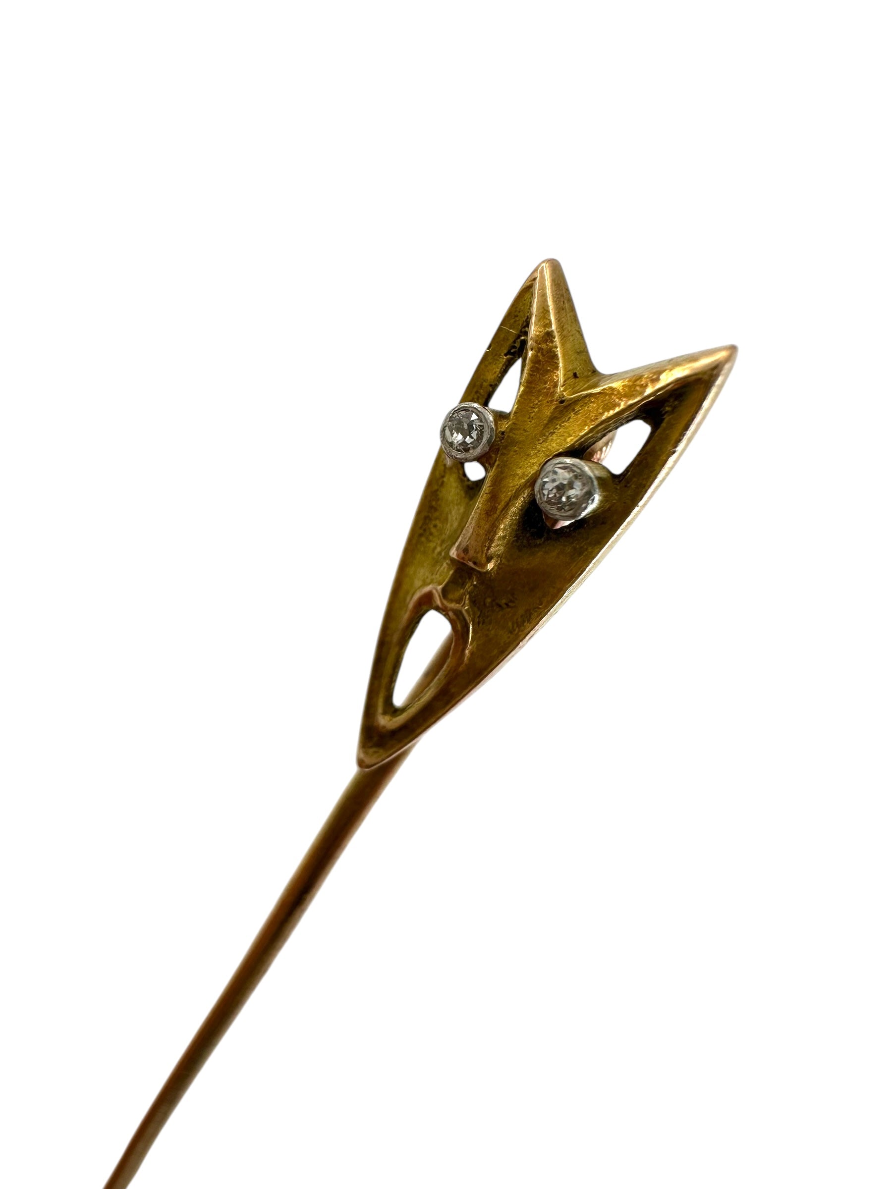 14k Screaming Stick Pin