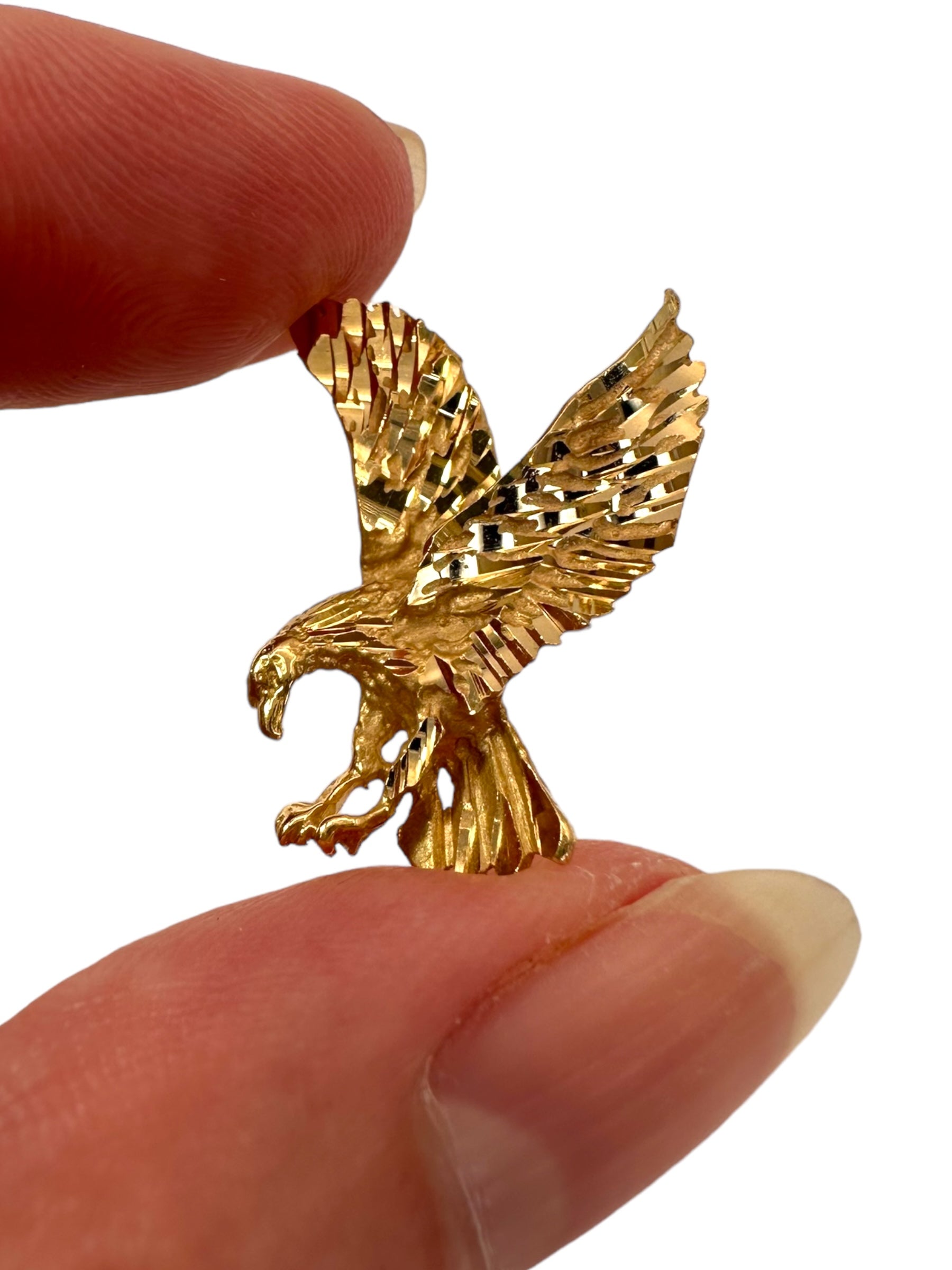 14k Eagle Pendant