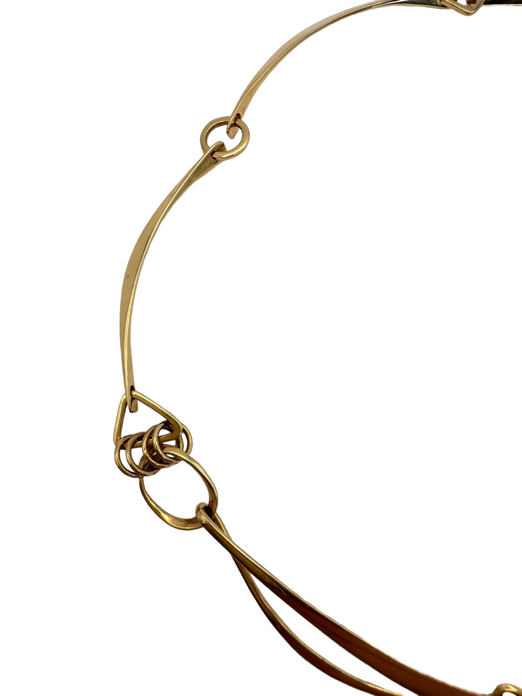 14k Handmade Organic Necklace