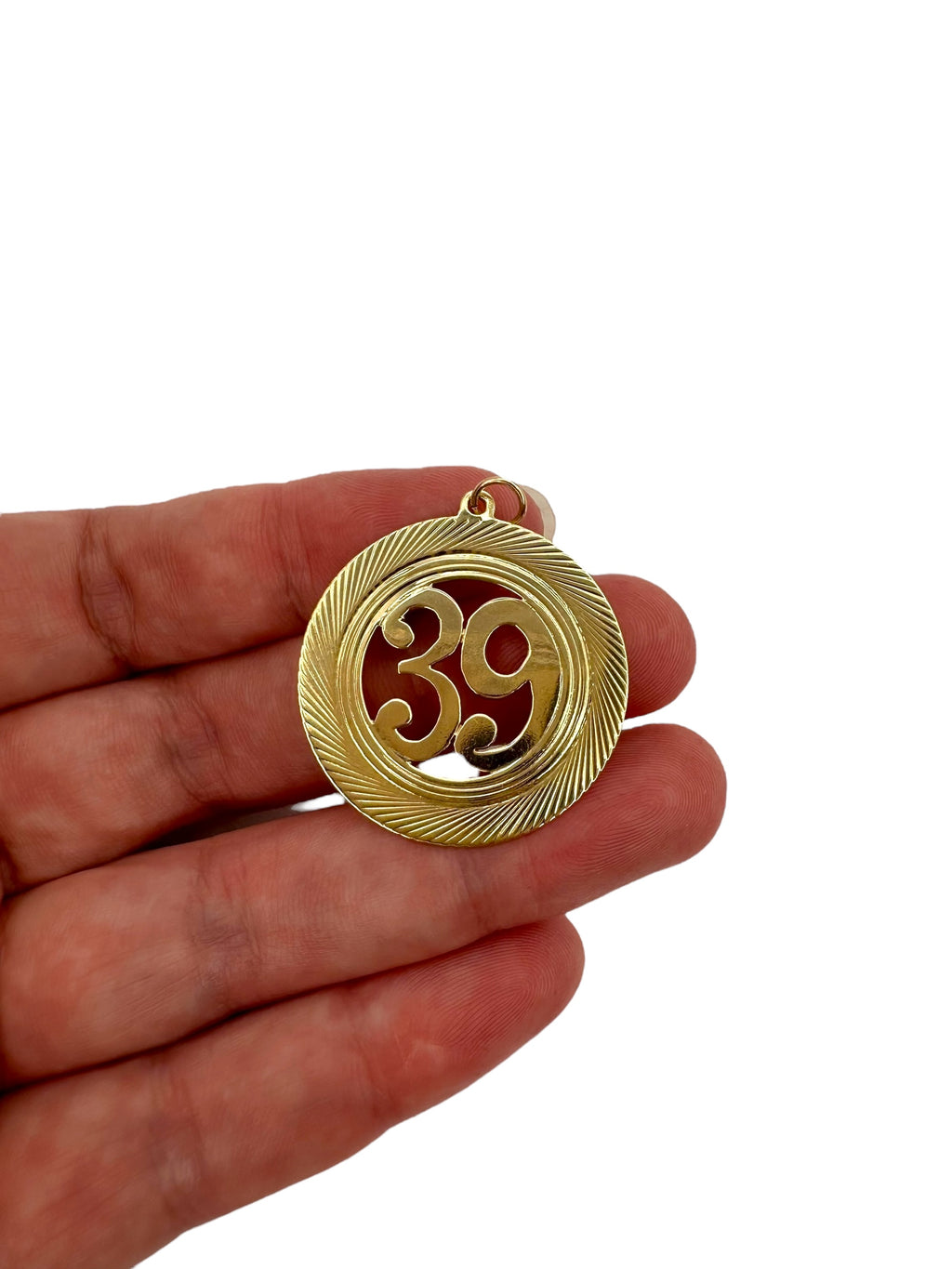 14k “39” Pendant