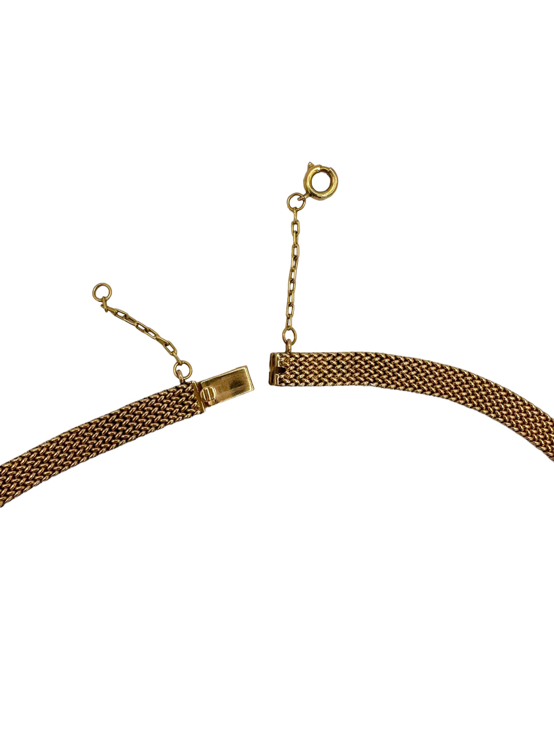 18k Retro Star Diamond Collar Necklace