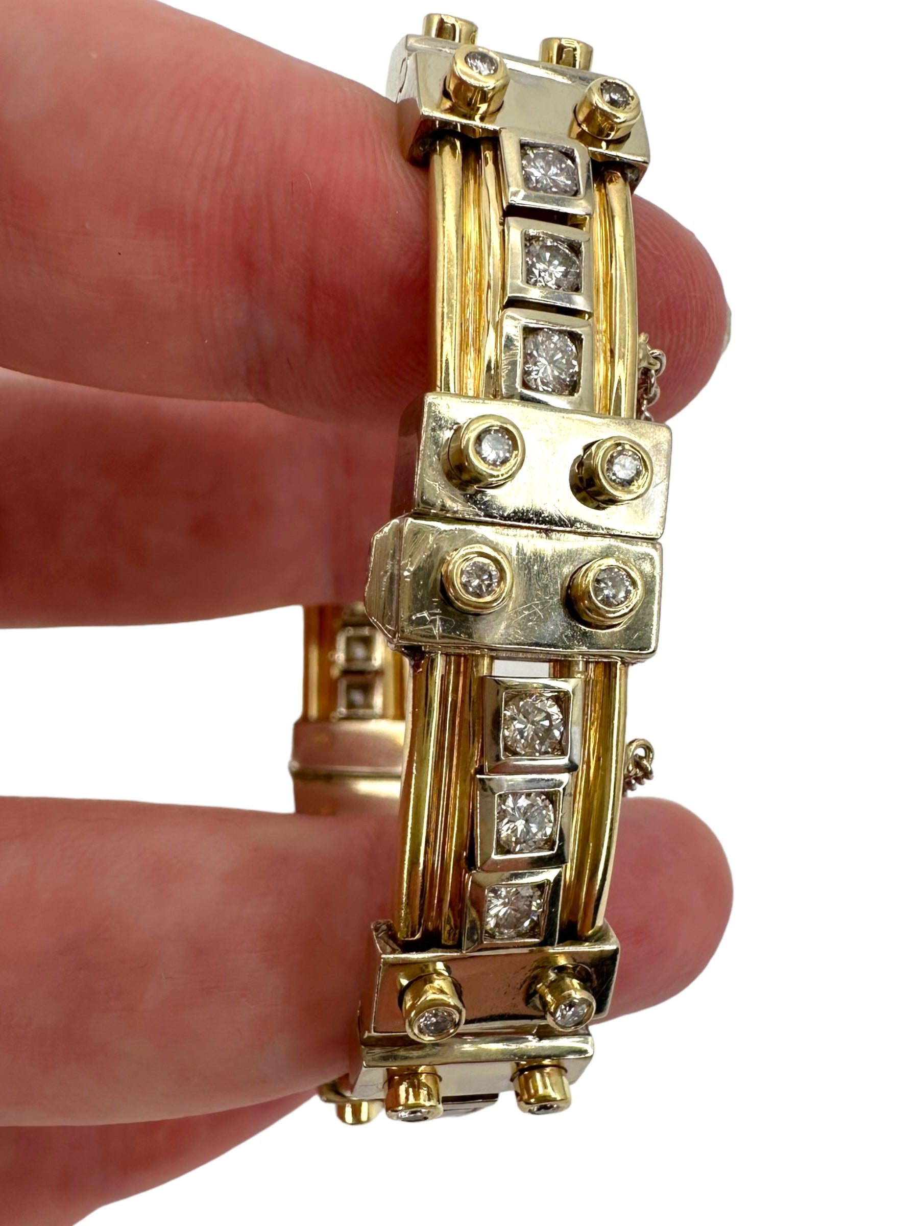 14k Diamond Slider Bracelet