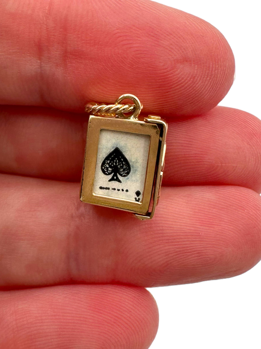 14k Card Holder Charm