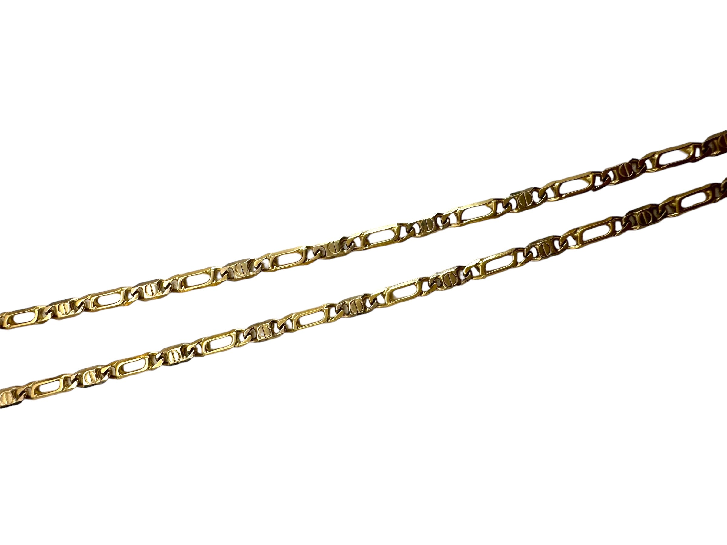 14k Nail Head Chain Necklace