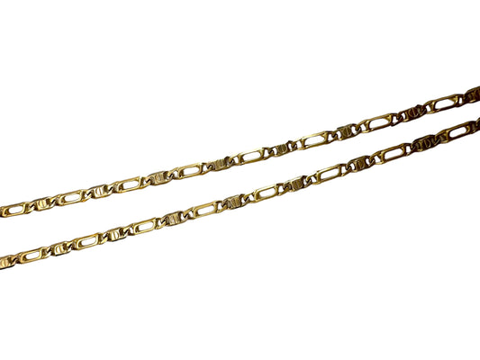 14k Nail Head Chain Necklace
