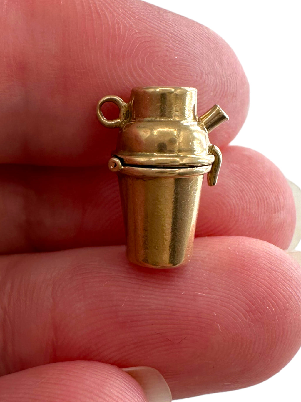 14k Cocktail Shaker Charm