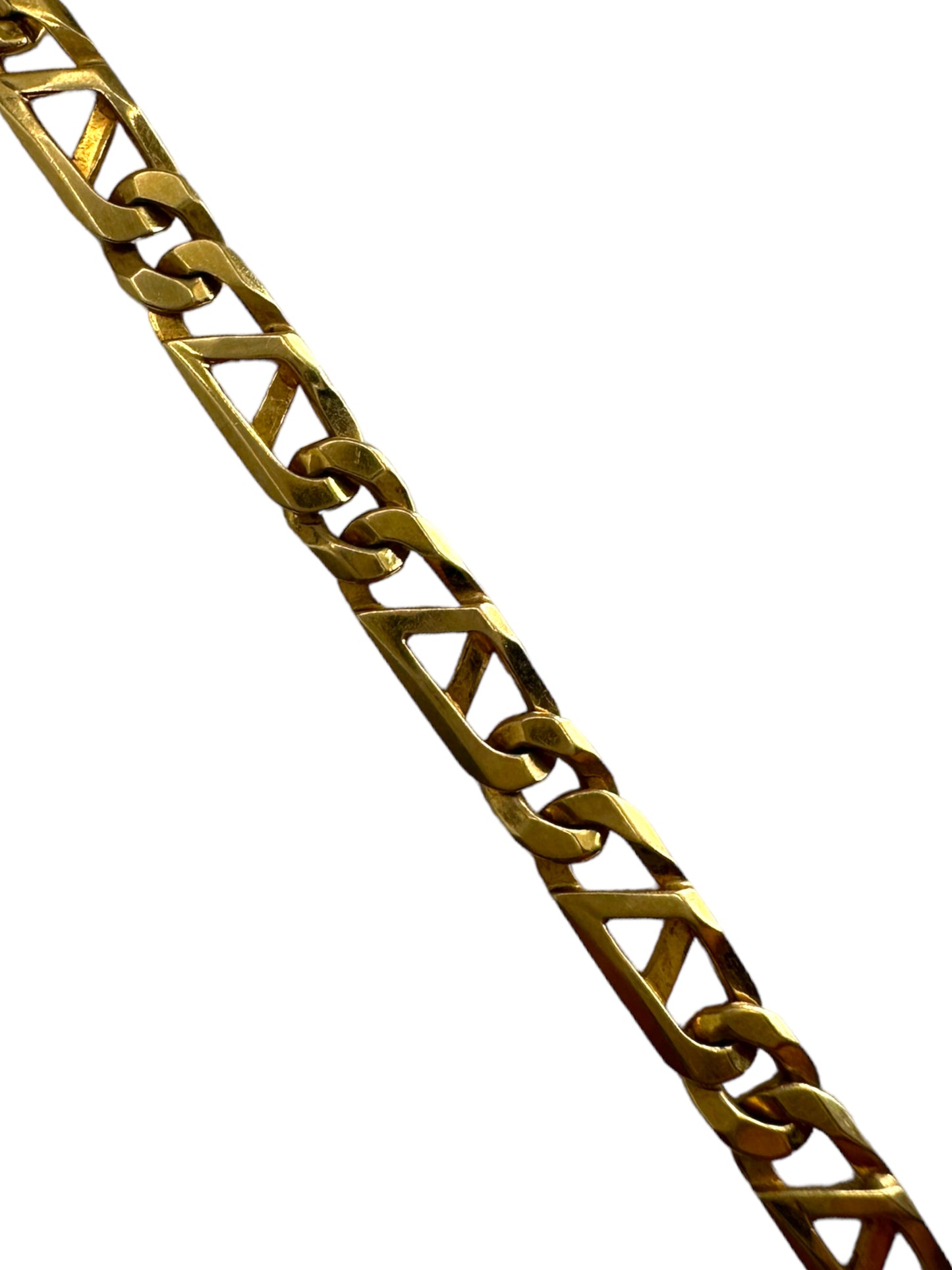 14k Scaffold Link Bracelet