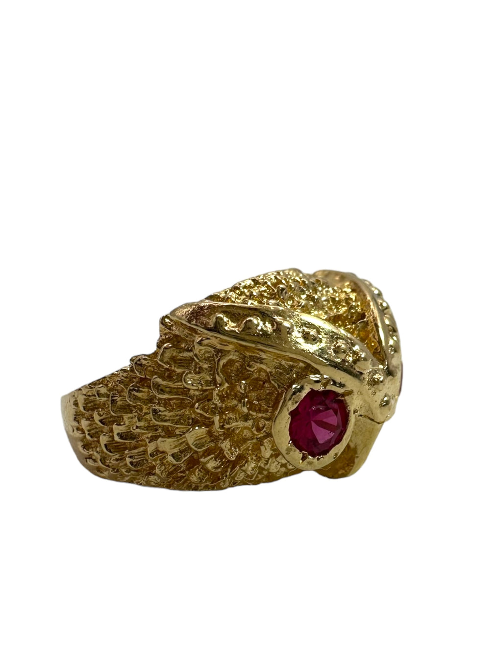 14k Owl Ring